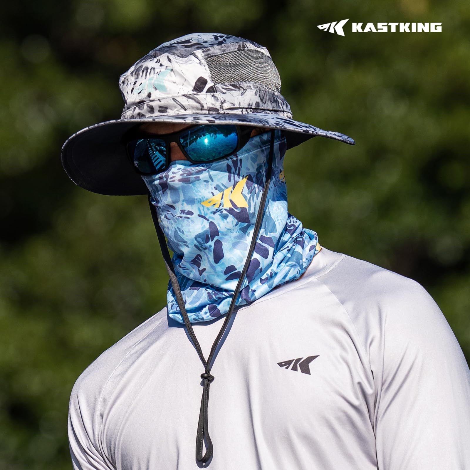 KastKing Agies Neck Gaiter, Fishing Face Mask UV Sun Protection, Breathable Cooling Quick-Dry Neck Gaiters for Men & Women - Image 8