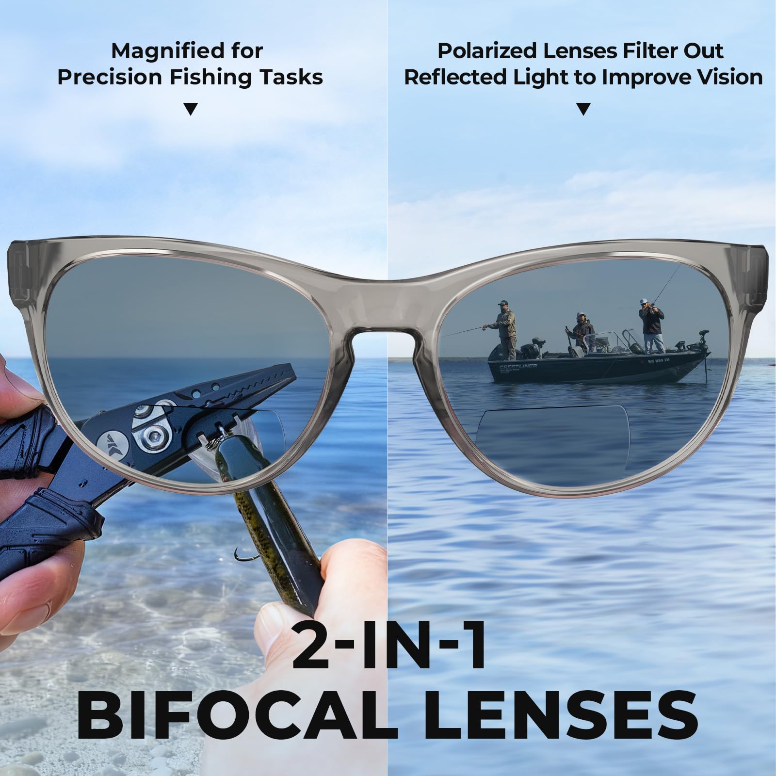 KastKing Alsea Polarized Bifocal Sports Sunglasses With PuriVex Protective Lens Coating,Grilamid Frame,Women Sunglasses - Image 4