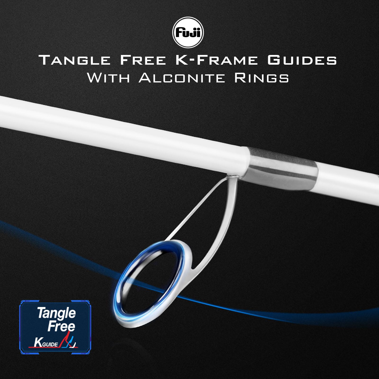 KastKing Assegai Bass Fishing Rods, IM9 Graphite Blanks Casting & Spinning Rods, Fuji Guides & Reel Seats, 15 Technique Specific Fishing Rods, Cork Handles, Carbon Fiber Fighting Butt, DS Hook Keeper - Image 4