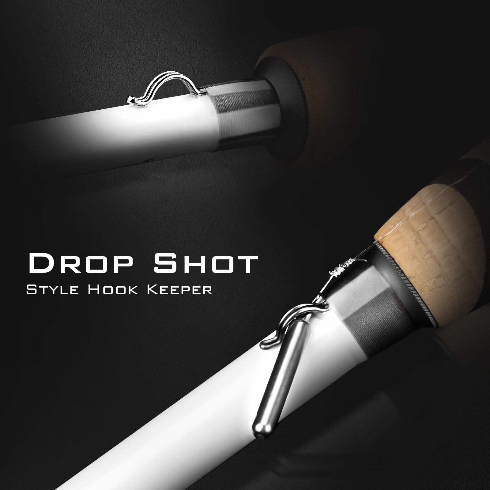 KastKing Assegai Bass Fishing Rods, IM9 Graphite Blanks Casting & Spinning Rods, Fuji Guides & Reel Seats, 15 Technique Specific Fishing Rods, Cork Handles, Carbon Fiber Fighting Butt, DS Hook Keeper - Image 6