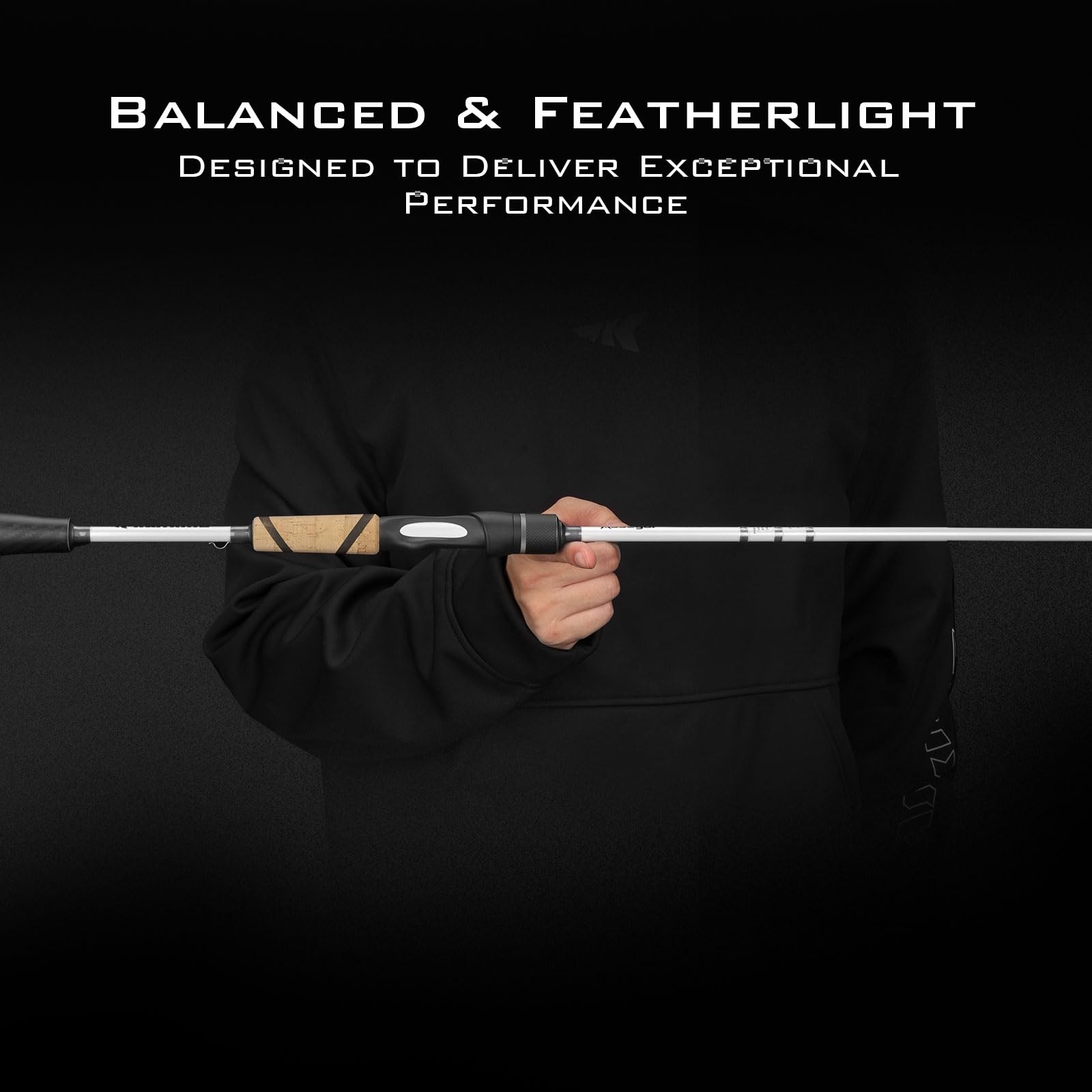 KastKing Assegai Bass Fishing Rods, IM9 Graphite Blanks Casting & Spinning Rods, Fuji Guides & Reel Seats, 15 Technique Specific Fishing Rods, Cork Handles, Carbon Fiber Fighting Butt, DS Hook Keeper - Image 9