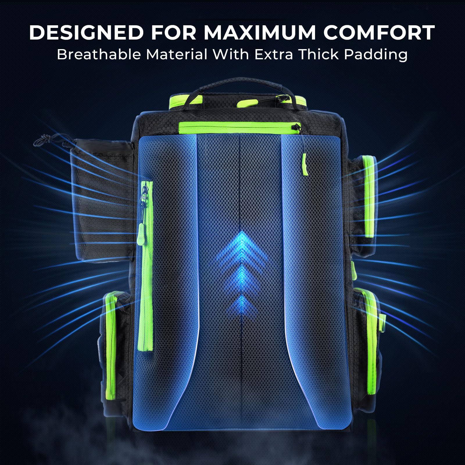 KastKing Bait Boss Fishing Tackle Backpack with Rod Holders-4 Tackle Boxes-Rain Cover,45/43L Large Storage for Fishing Gear - Image 5