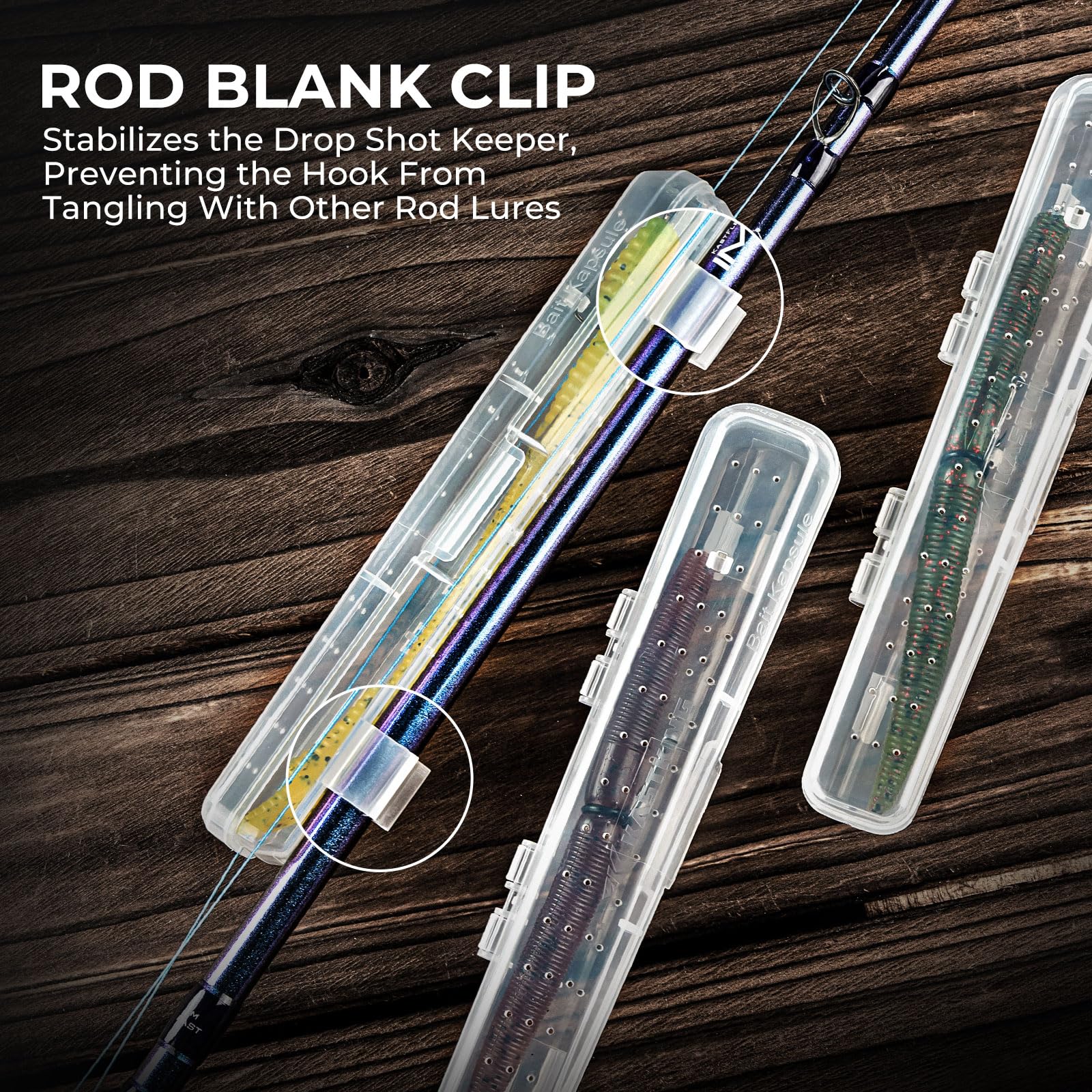 KastKing Bait Kapsule – Lure Cover with Vent Holes, Protects Hooks, Multiple Sizes (S, M, L, Jumbo,Drop Shot) - Multiple Attachments for Freshwater & Saltwater Fishing Gear. Patent Pending. - Image 3