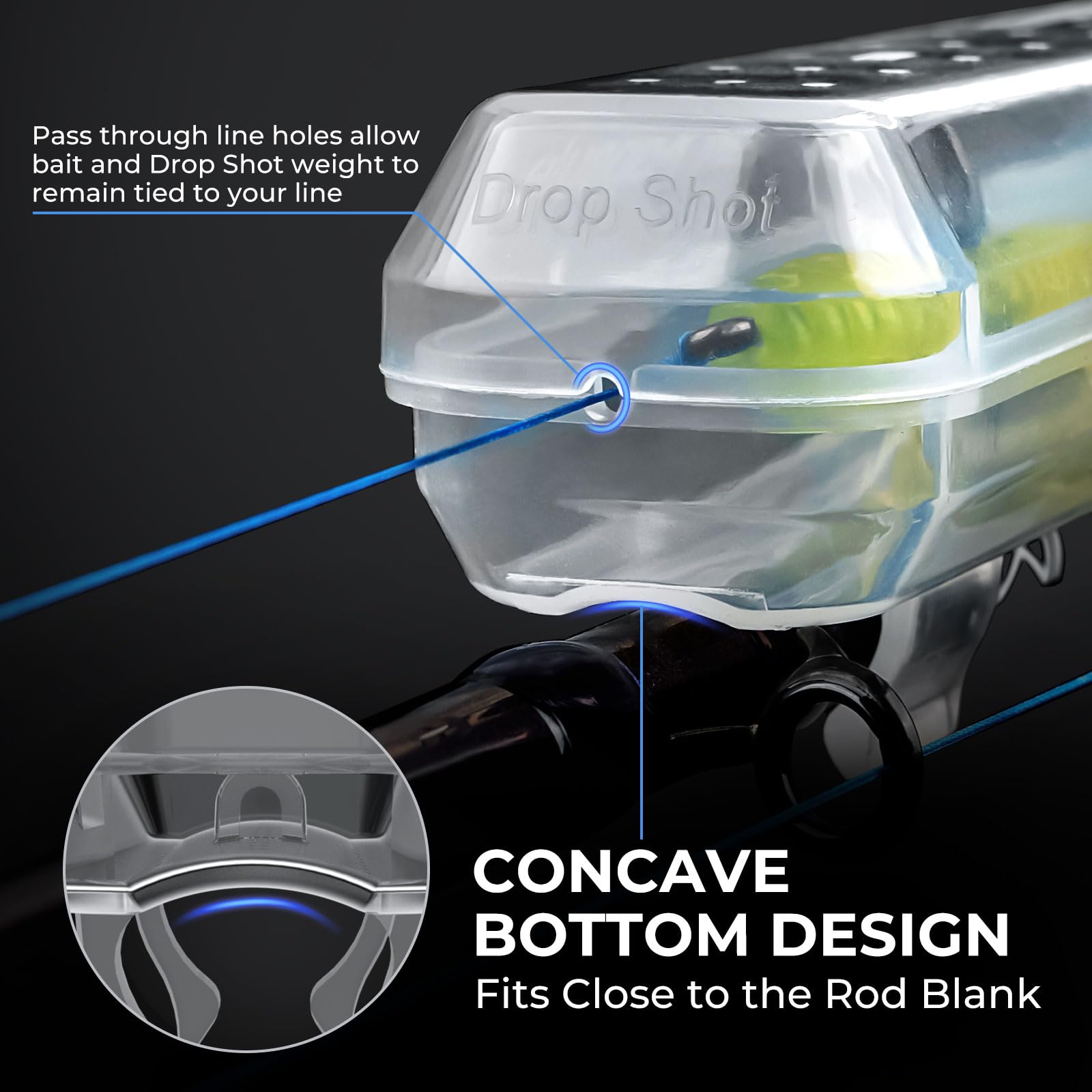 KastKing Bait Kapsule – Lure Cover with Vent Holes, Protects Hooks, Multiple Sizes (S, M, L, Jumbo,Drop Shot) - Multiple Attachments for Freshwater & Saltwater Fishing Gear. Patent Pending. - Image 5