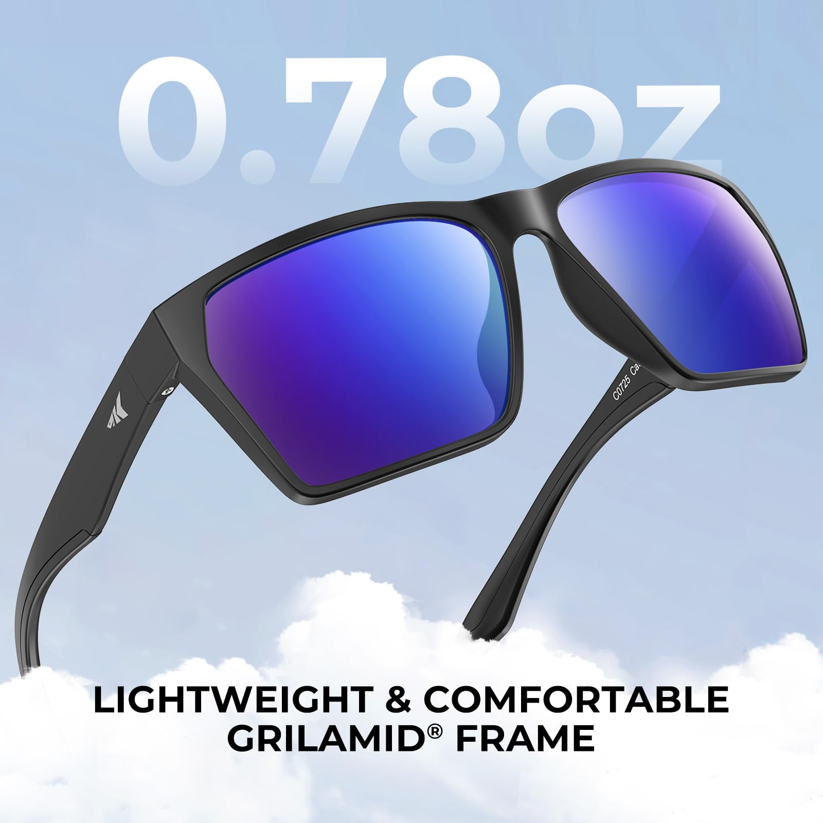 KastKing Beartrap Polarized Sports Fishing Sunglasses, With PuriVex Protective Lens Coating, Wayfarer Design, Men Women - Image 8