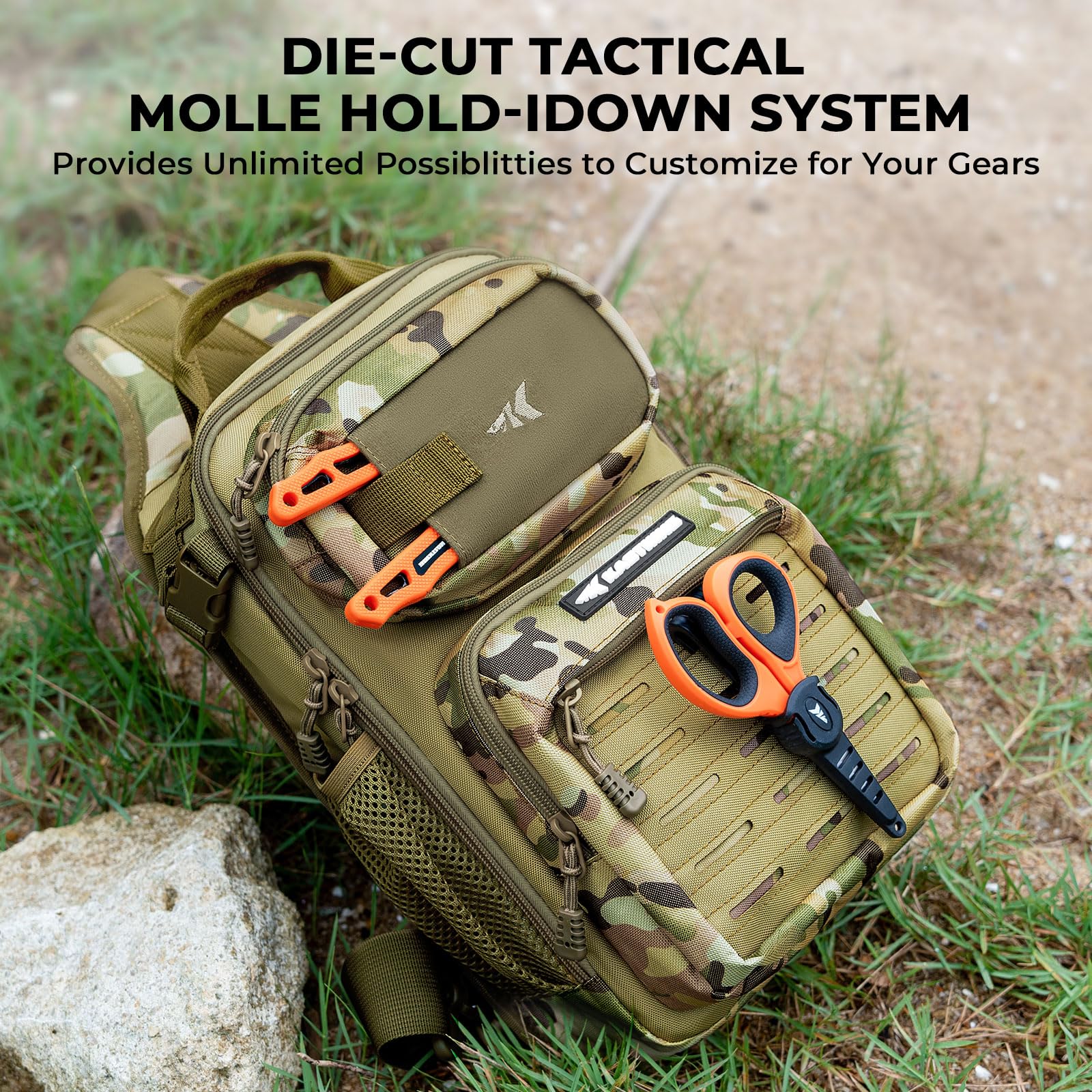 KastKing BlowBak Tactical Sling Tackle Bag-Lightweight Fishing Backpack Storge Fishing Gear and Equipment,Gift for Men - Image 6