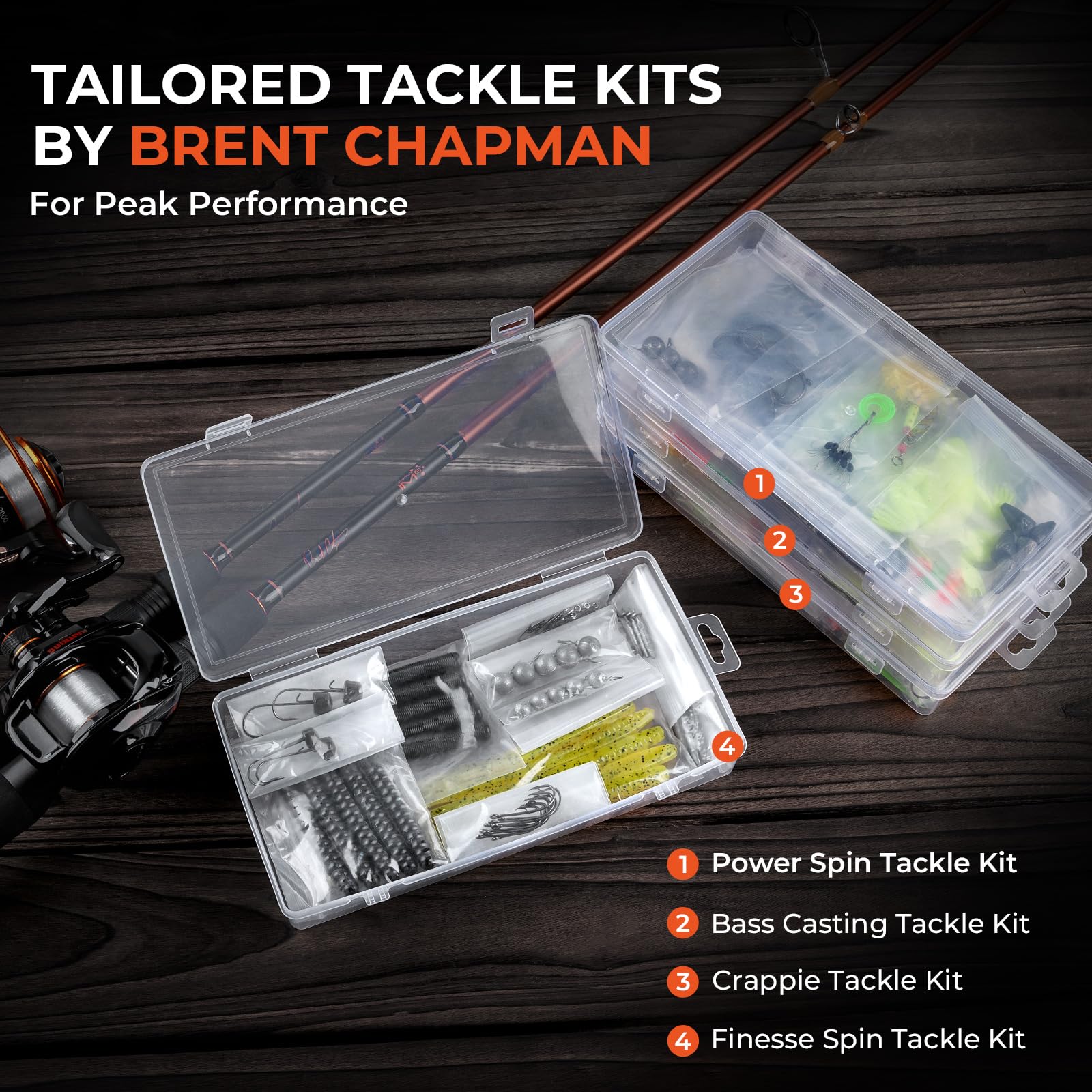 KastKing Brent Chapman Baitcasting Reel and Rod Combo, Tailored Tackle Kits, Pre-spooled Design, IM6 Graphite 2Pc Blanks, 5 + 1 Ball Bearings, Aluminum Oxide Ringed Stainless Steel Guides, EVA Handles - Image 3