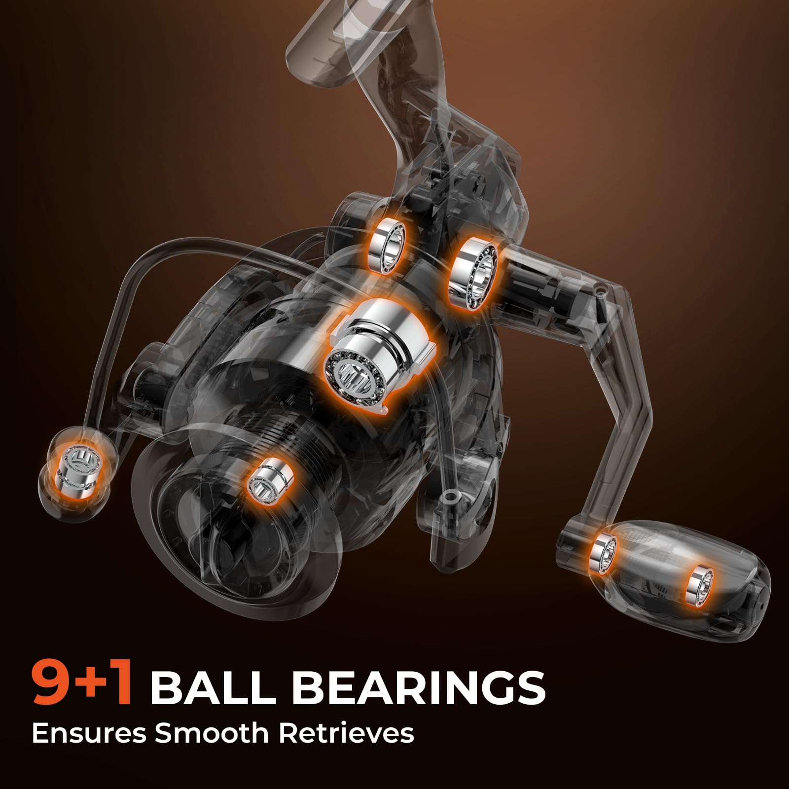 KastKing Brent Chapman Baitcasting Reel and Rod Combo, Tailored Tackle Kits, Pre-spooled Design, IM6 Graphite 2Pc Blanks, 5 + 1 Ball Bearings, Aluminum Oxide Ringed Stainless Steel Guides, EVA Handles - Image 6