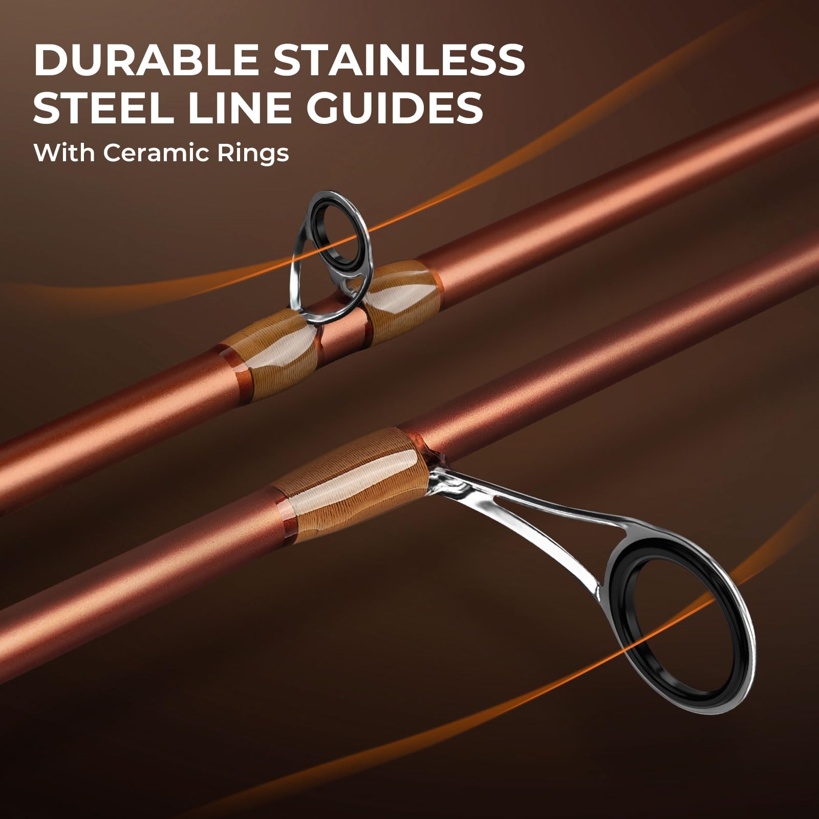 KastKing Brent Chapman Baitcasting Reel and Rod Combo, Tailored Tackle Kits, Pre-spooled Design, IM6 Graphite 2Pc Blanks, 5 + 1 Ball Bearings, Aluminum Oxide Ringed Stainless Steel Guides, EVA Handles - Image 8