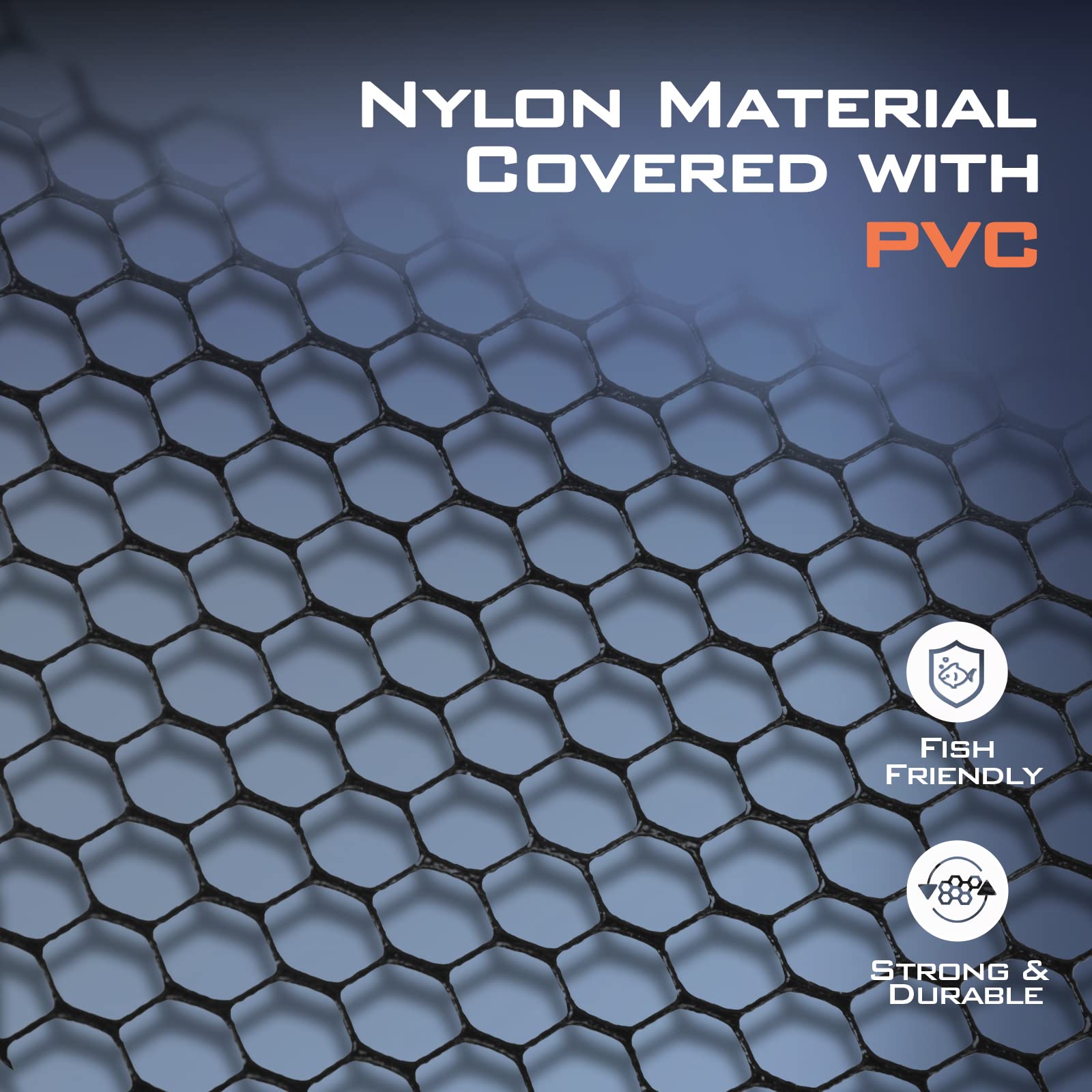 KastKing Brutus Fishing Net, Foldable Extendable Fish Landing Net, Lightweight & Portable Fishing Net with Soft EVA Foam Handle, Holds up to 44lbs/20KG, Fish-Friendly Mesh for a Safe Release - Image 4