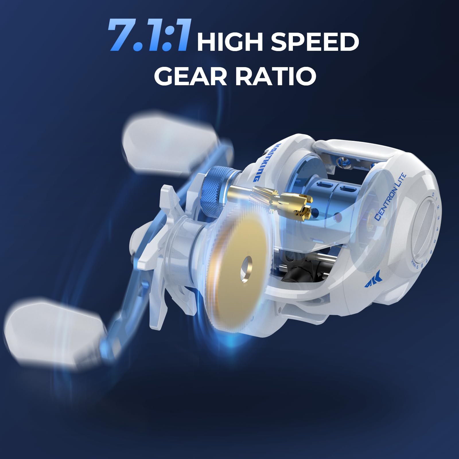 KastKing Centron Lite Fishing Rod and Reel Combo, IM6 Graphite 2Pc Blanks, Stainless Steel Guides with Ceramic Rings, Contoured EVA Handles & Fighting Butt, Split or Full Rear Handle Design, 13 Models - Image 6