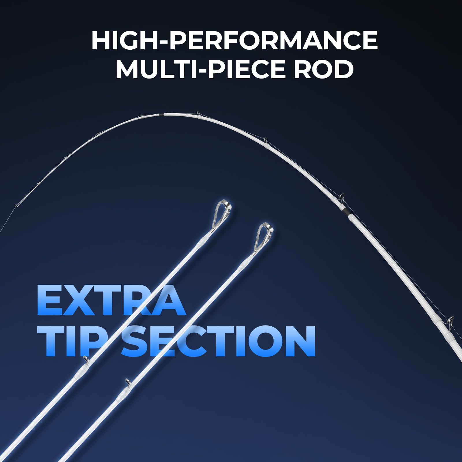 KastKing Centron Lite Travel Fishing Rod and Reel Combo, Packable Twin-Tips Spinning & Baitcaster Combos, Lightweight IM6 Graphite, Portable Multi-Piece Kit for Freshwater Saltwater Bass Trout - Image 3