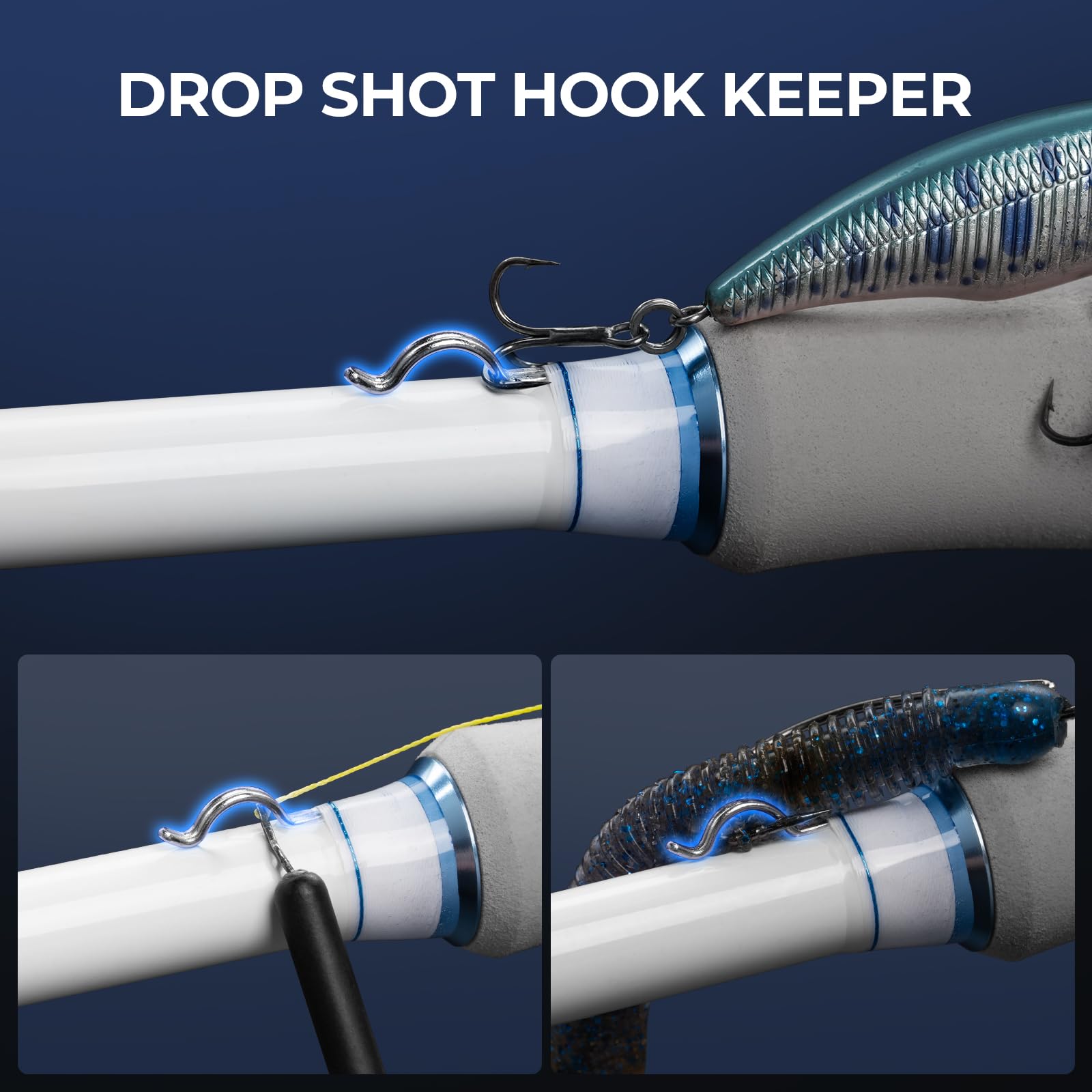 KastKing Centron Lite Travel Fishing Rod and Reel Combo, Packable Twin-Tips Spinning & Baitcaster Combos, Lightweight IM6 Graphite, Portable Multi-Piece Kit for Freshwater Saltwater Bass Trout - Image 12