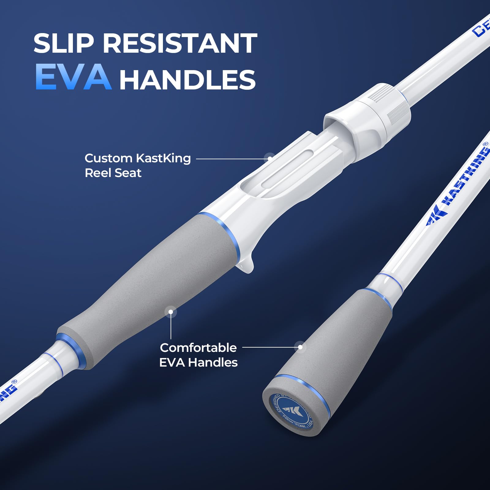 KastKing Centron Lite Travel Fishing Rod and Reel Combo, Packable Twin-Tips Spinning & Baitcaster Combos, Lightweight IM6 Graphite, Portable Multi-Piece Kit for Freshwater Saltwater Bass Trout - Image 11