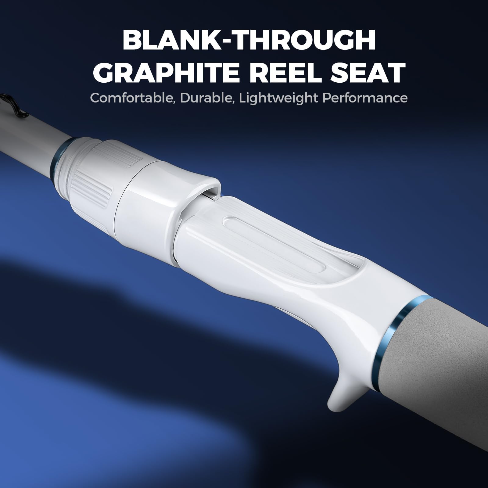 KastKing Centron Lite Twin Tip Rods, IM6 Graphite Blanks, Twin Tip Rods, Stainless Steel Guides with Ceramic Rings, Split or Full Rear EVA Handle Design, Drop Shot Hook Keeper - Image 6