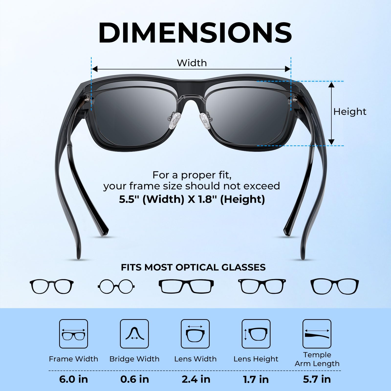 KastKing Chariton Fit-Over Polarized Wrap Around Over Sunglasses for Men and Women, Ideal for Driving Fishing Cycling Running - Image 3