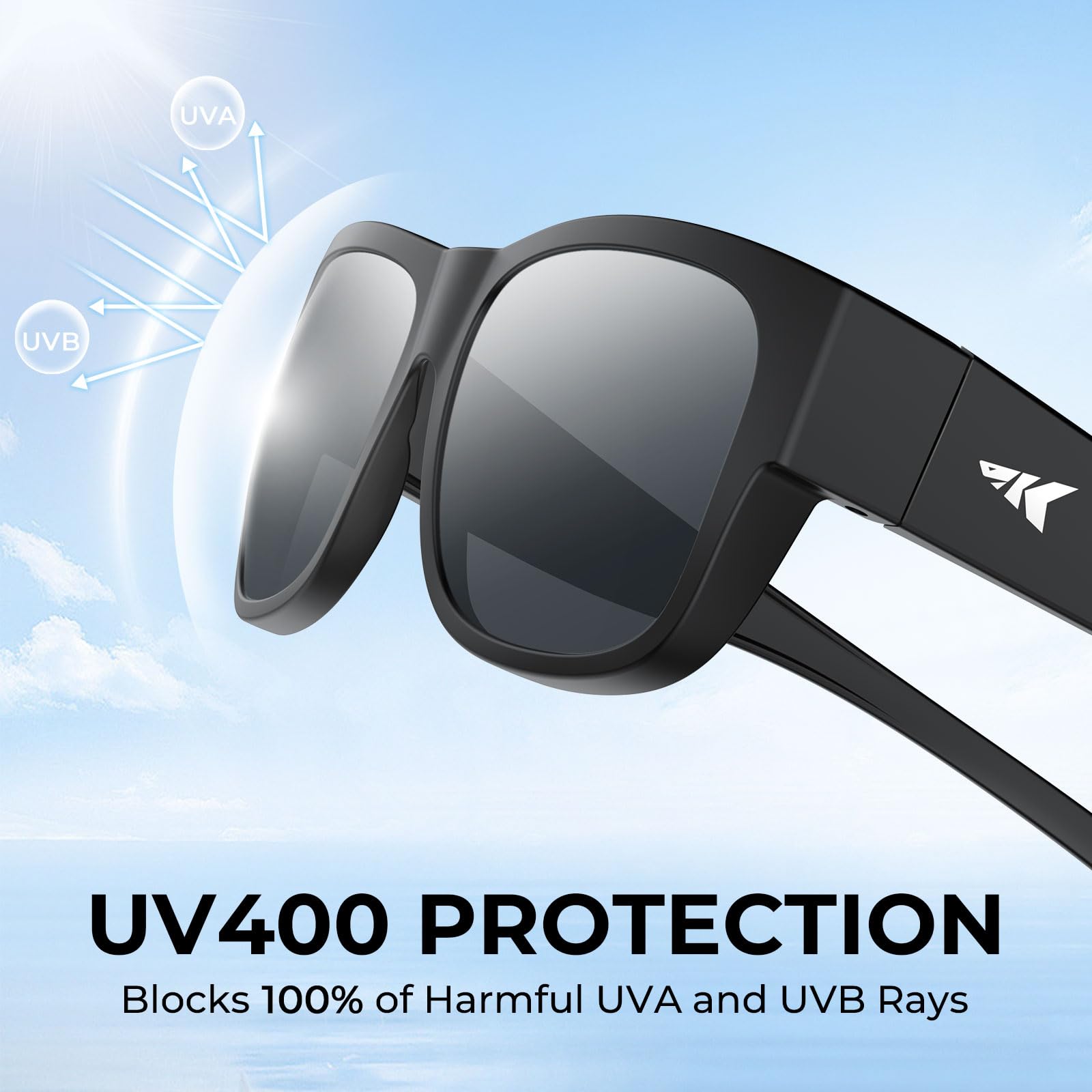 KastKing Chariton Fit-Over Polarized Wrap Around Over Sunglasses for Men and Women, Ideal for Driving Fishing Cycling Running - Image 4