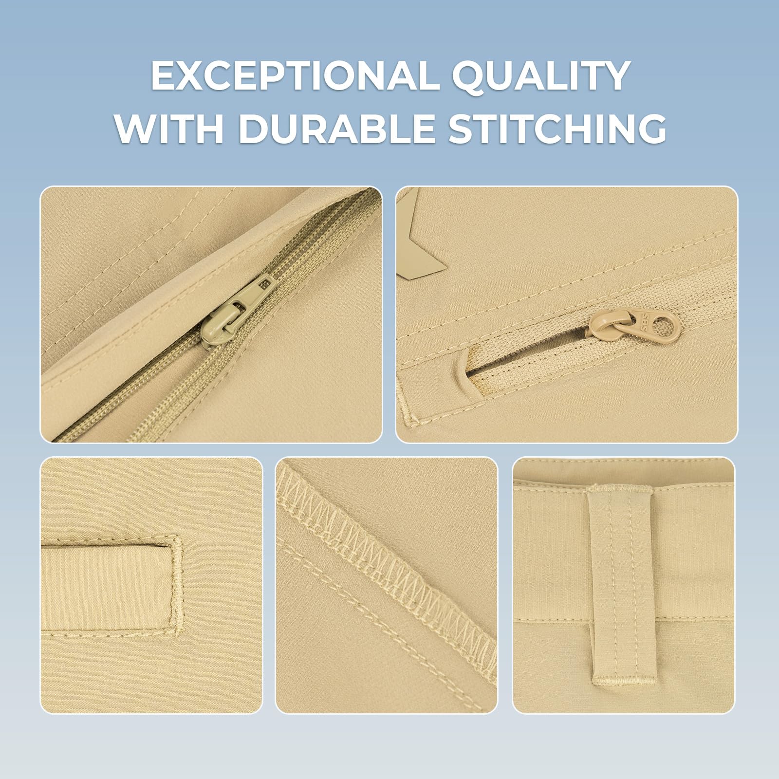 KastKing Cool Caster Men's Fishing Shorts, UPF 50+ Hiking Shorts, 10.5” and 7.5” Available, Water Repellent, 4-Way Stretch - Image 7