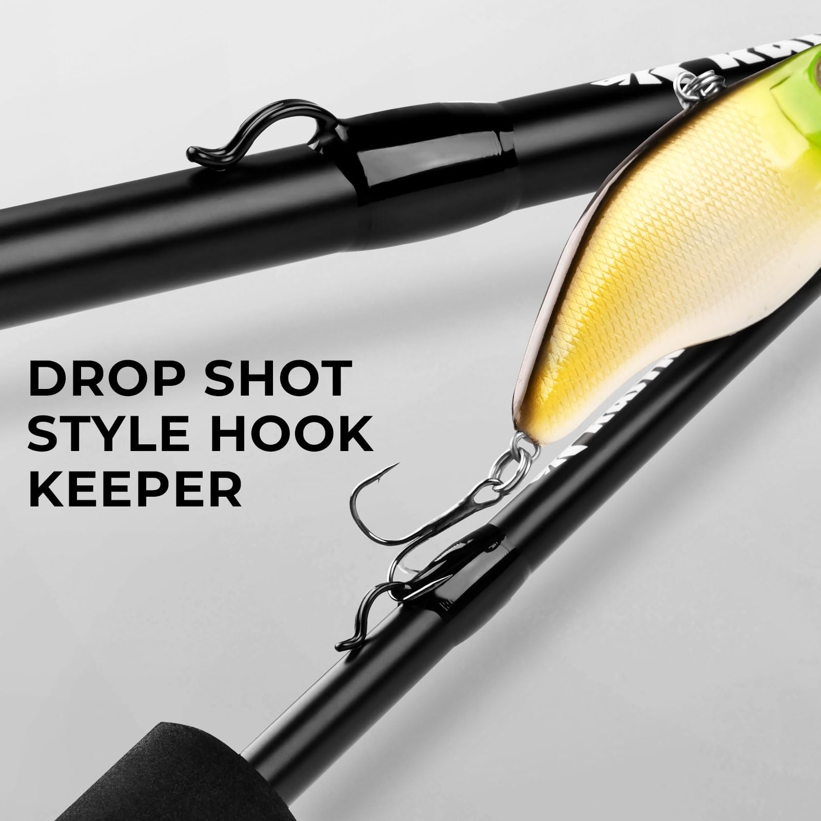 KastKing Crixus Fishing Rod and Reel Combo, High Performance Spinning & Baitcaster Combo, IM6 Graphite 2Pc Blanks, Zirconium Oxide Rings, SuperPolymer Handle, Lightweight Reel with Aluminum Spool - Image 9