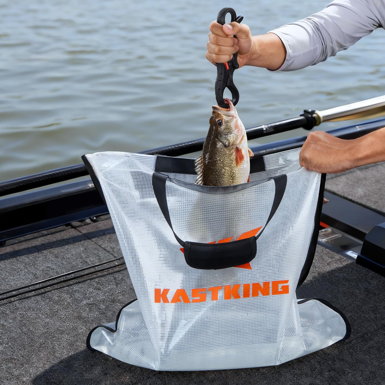KastKing EliteTote Fishing Tournament Weigh-In Bag, Heavy Duty Weigh in Bag for Tournament Fishing, 100% Leakproof, Tear- & Puncture-Resistant - Image 9