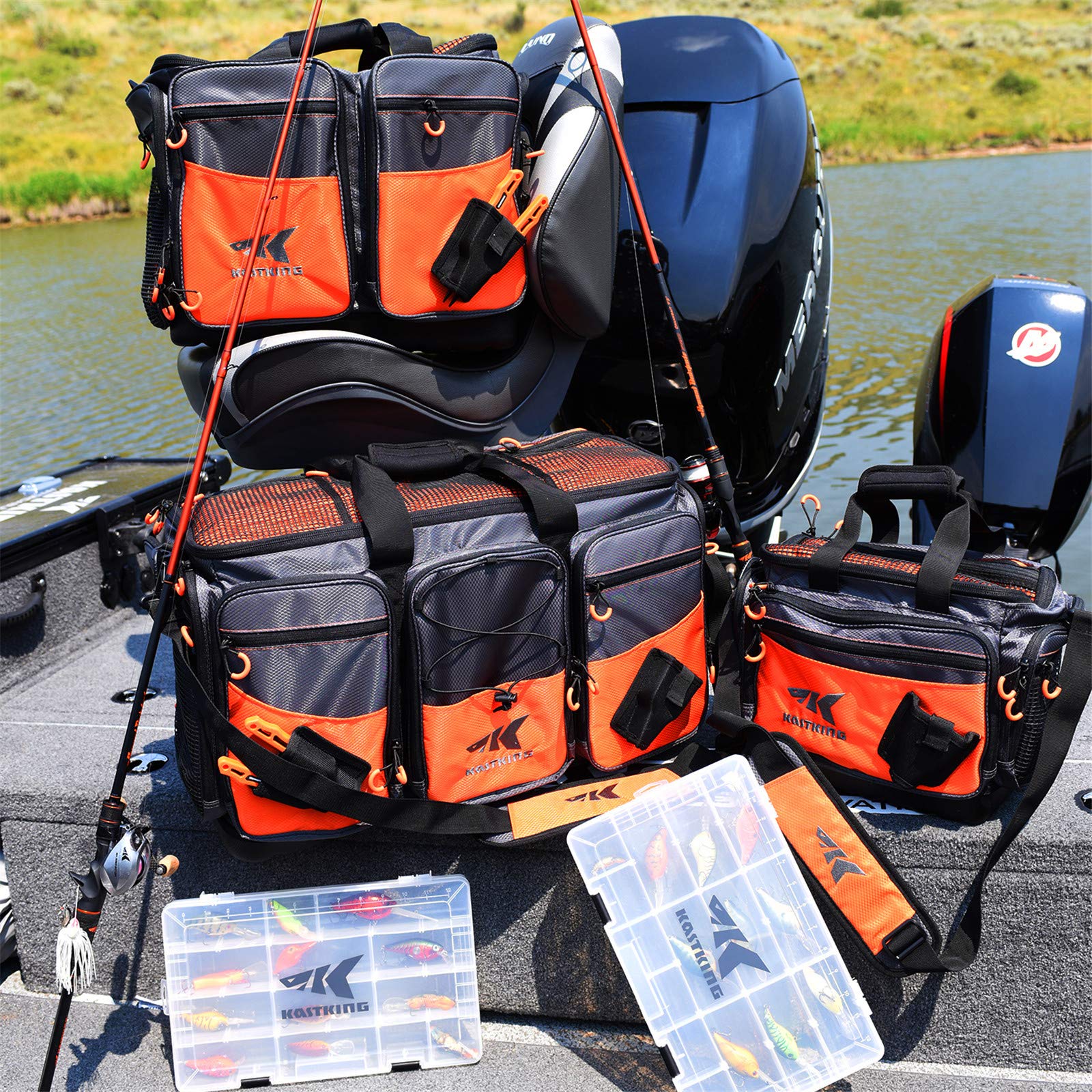 KastKing Fishing Gear & Tackle Bags - Saltwater Resistant Fishing Bags - Fishing Tackle Storage Bags - Image 4