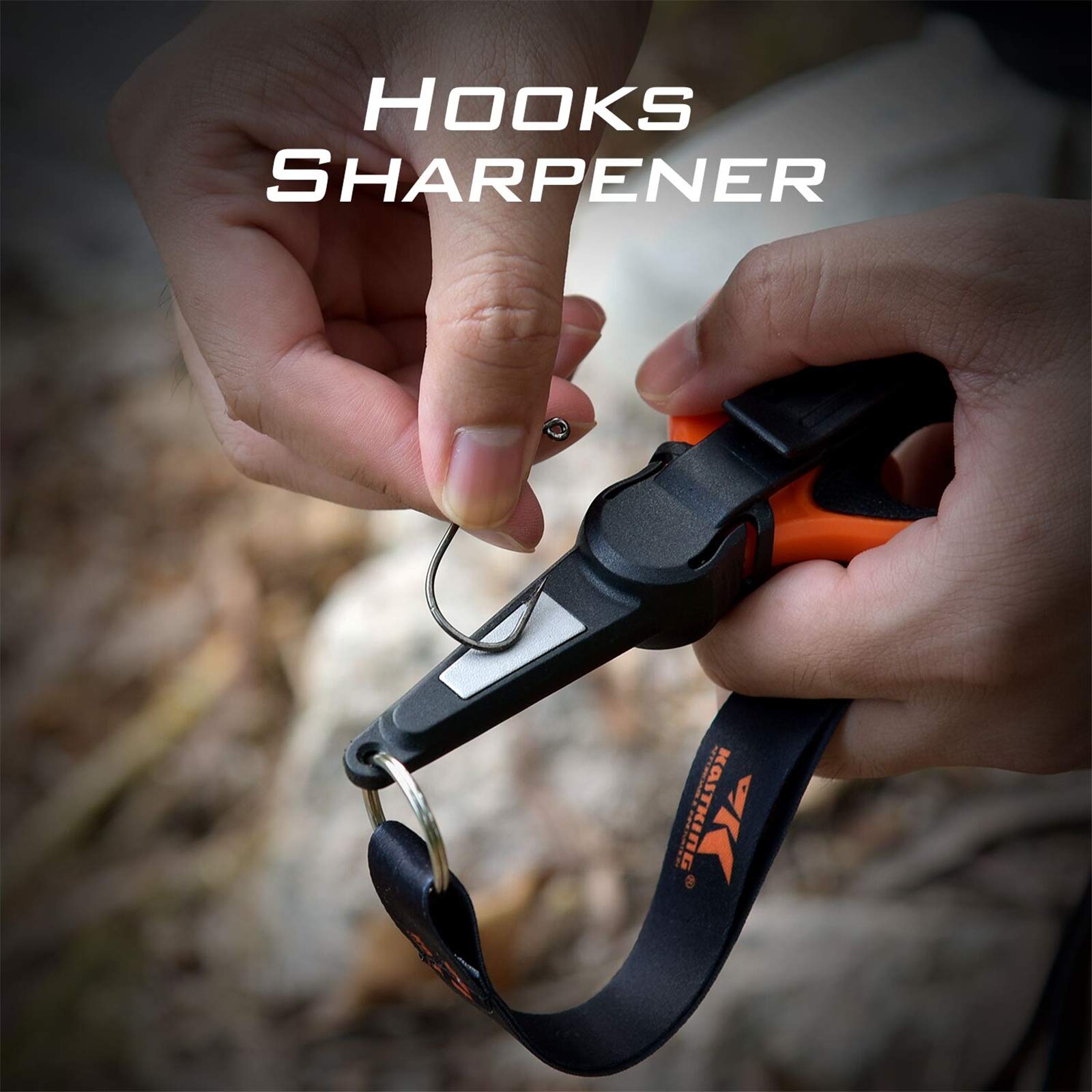 KastKing Fishing Line Scissors, Braided Line Cutters, w/Sheath, Super Sharp 3CR13 Japanese Stainless Steel Blades, Non-Slip TPR Handles, Includes Lanyard - Image 5