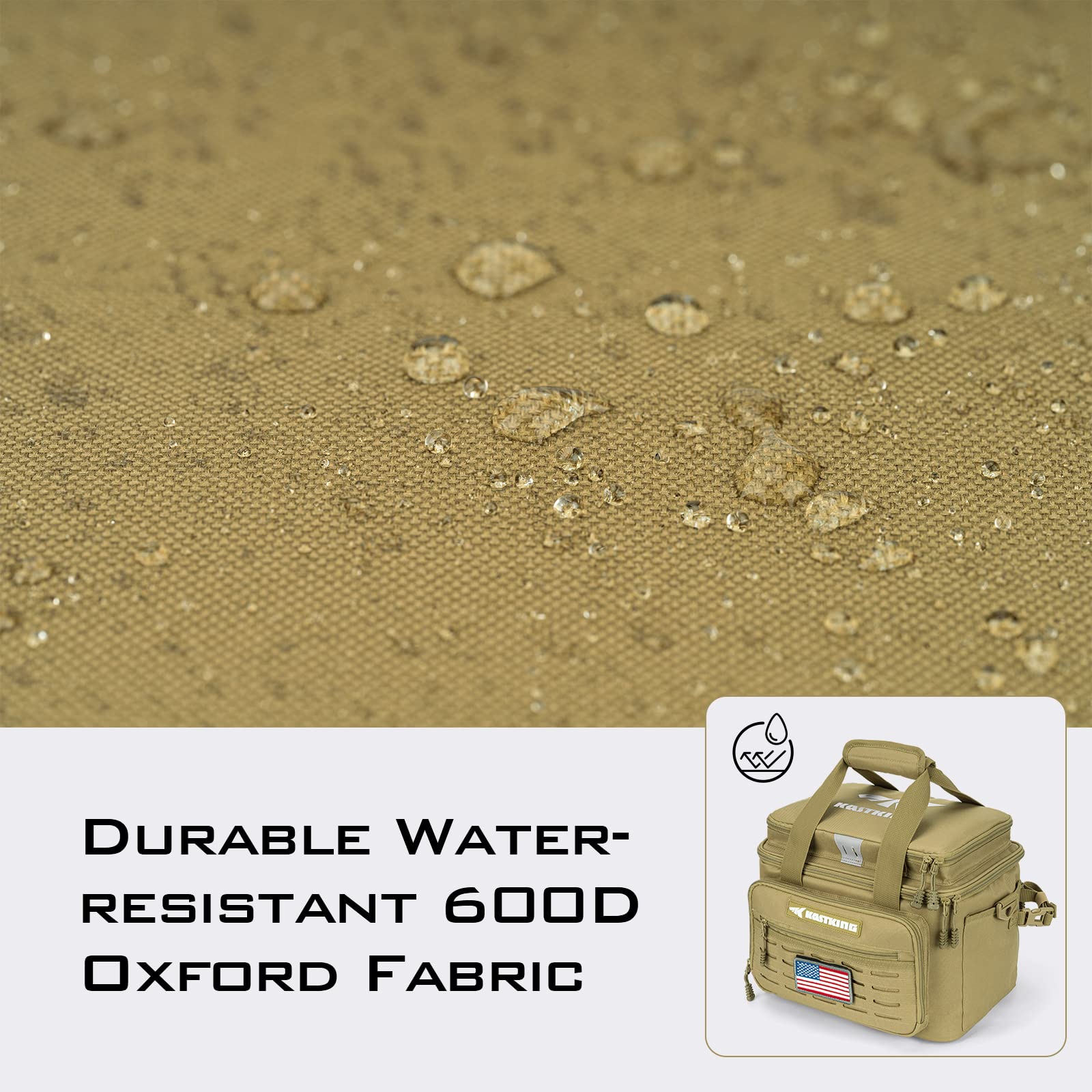 KastKing Fishing Tackle Bags - Saltwater & Freshwater Fishing Bags - Water Resistant, Padded Shoulder Strap - Gear Storage - Image 6