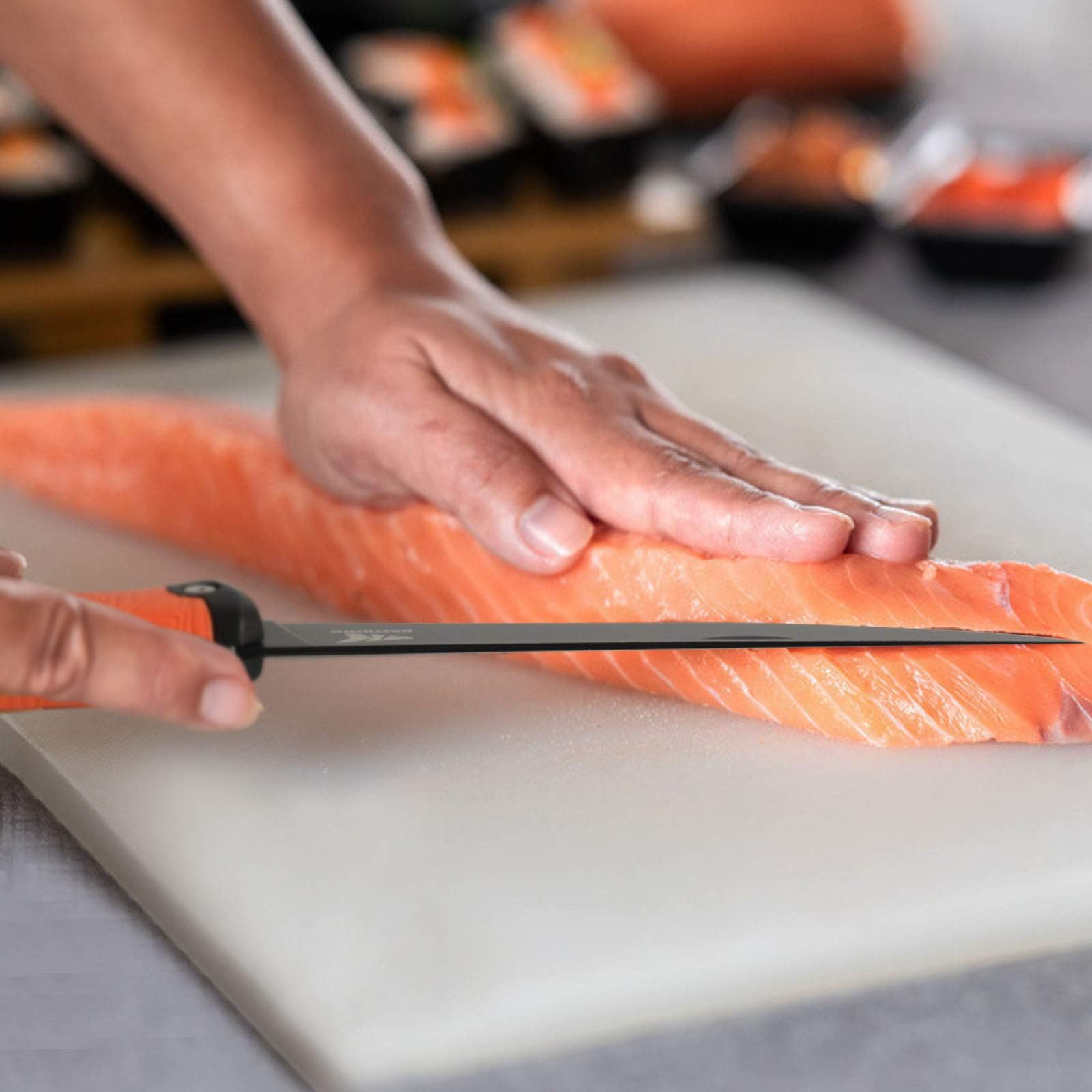 KastKing Folding Fillet/Fishing/Camping/Hunting Knife, Razor Sharp G4116 German Stainless-Steel Blade, Non-Slip Handles, 13 ½ inch overall Length, only 7 ½ inch folded, Includes Sheath - Image 7