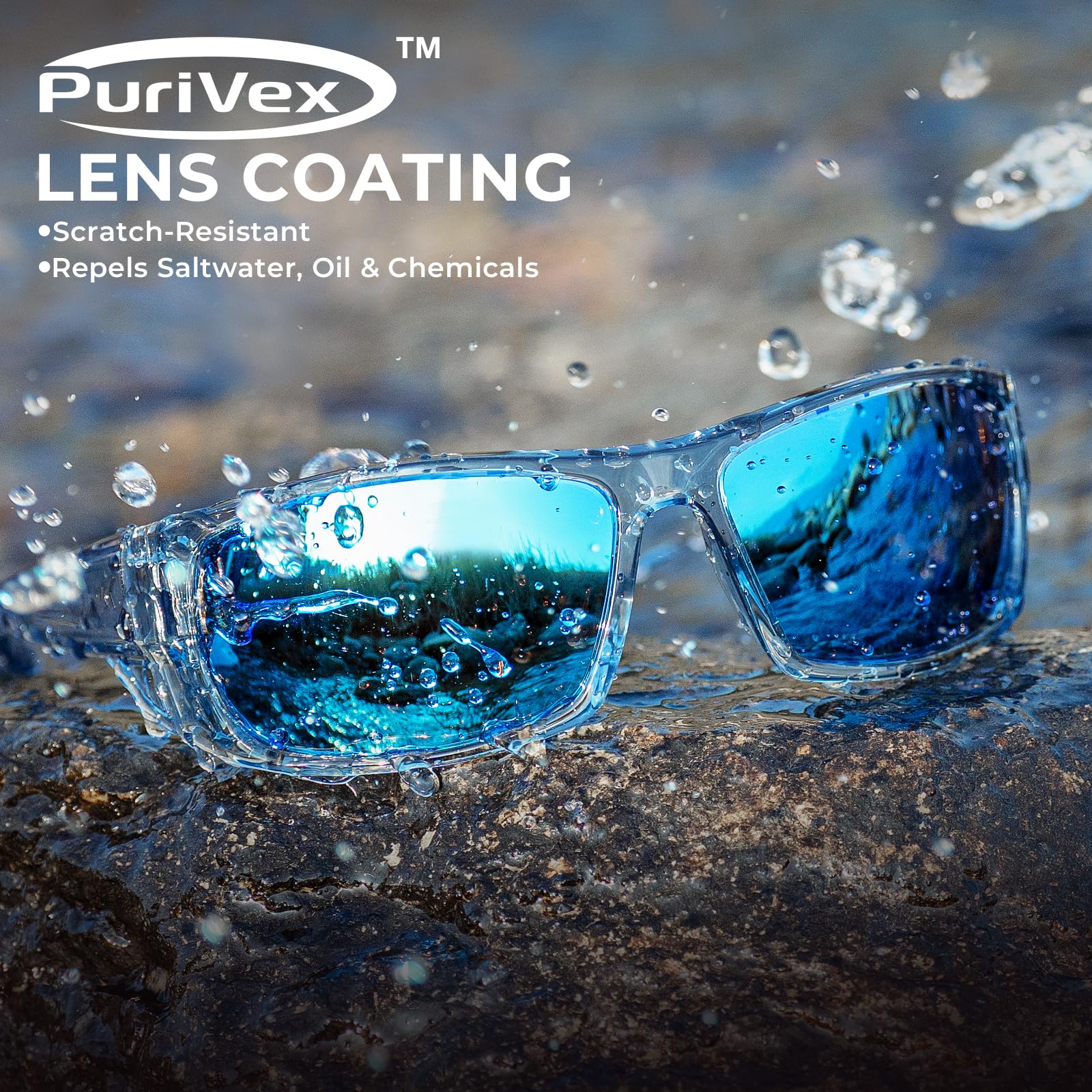 KastKing Gauley Polarized Sunglasses With PuriVex Protective Lens Coating,UV 400 and Wrap Design Sport Fishing Sunglasses - Image 3