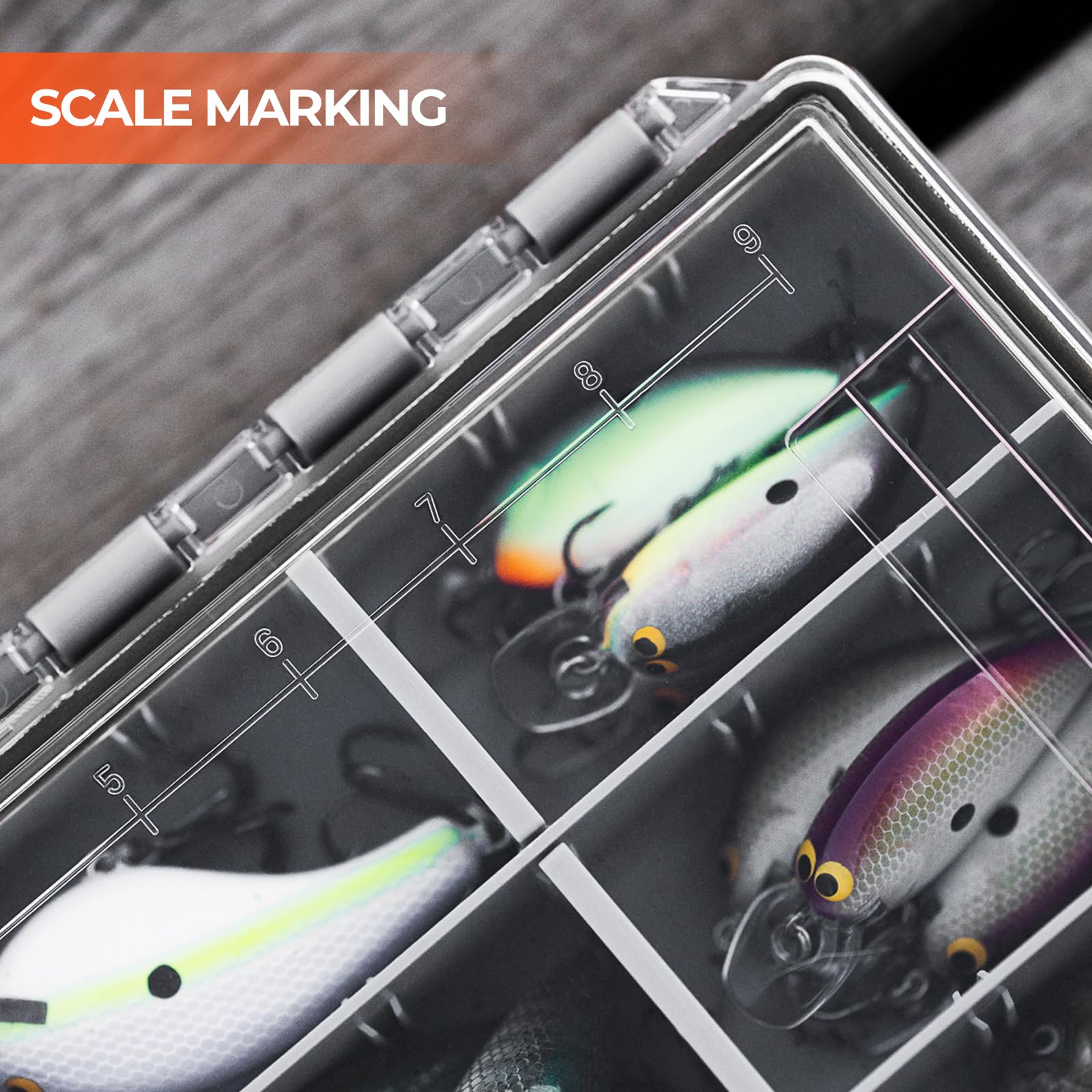 KastKing HyperSeal Waterproof Tackle Box, 3600 and 3700 Tackle Trays, Fishing Tackle Box Organizer with Removable Dividers, Lure Box and Terminal Tackle Storage,Black - Image 4