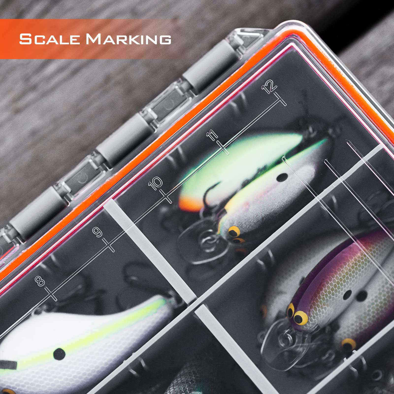 KastKing HyperSeal Waterproof Tackle Box, Waterproof 3600 and 3700 Tackle Trays, Fishing Tackle Box Organizer with Removable Dividers, Lure Box and Terminal Tackle Storage - Image 4