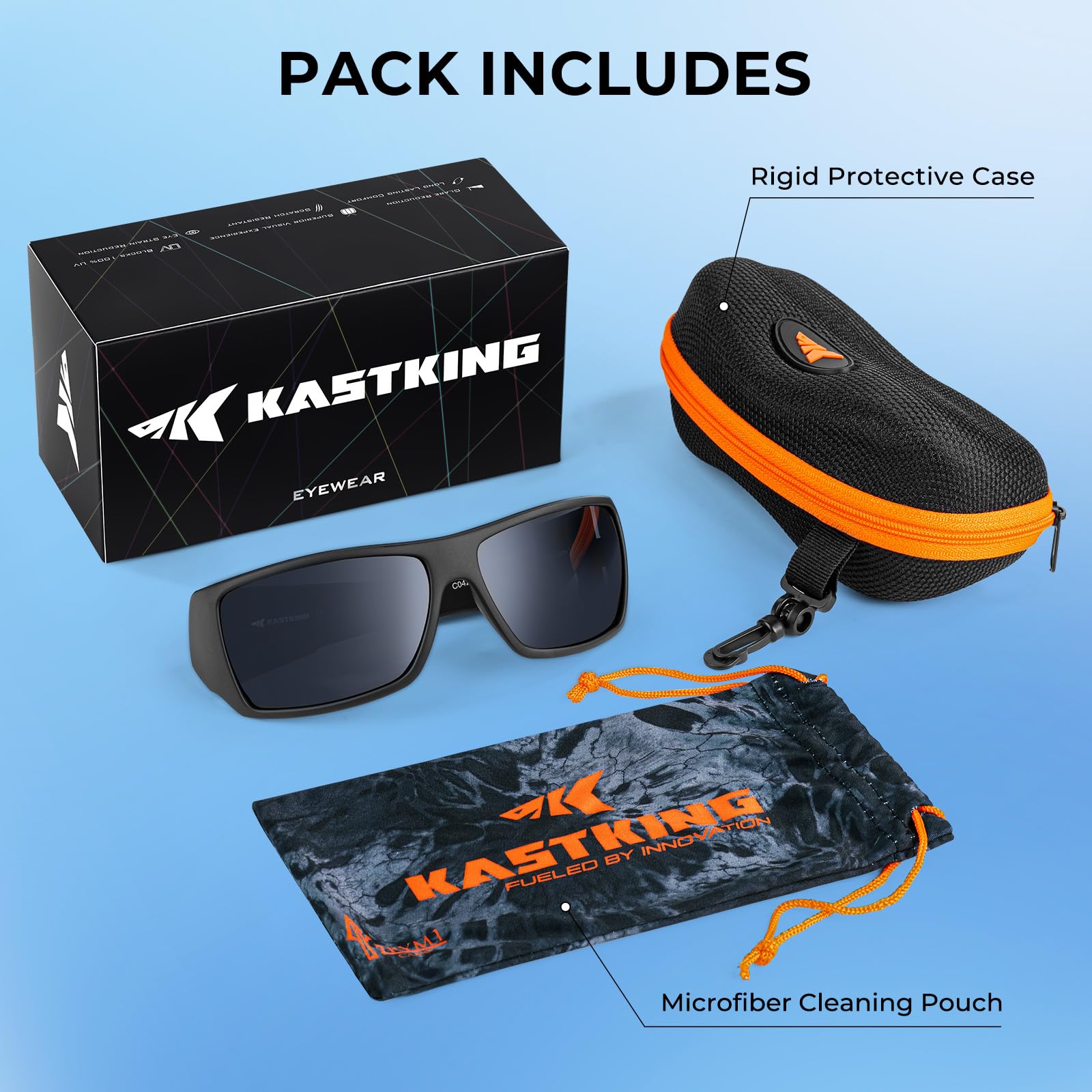 KastKing Iditarod Polarized Sport Sunglasses,PuriVex Protective Lens Coating Fishing Sunglasses For Driving Cycling Running - Image 9