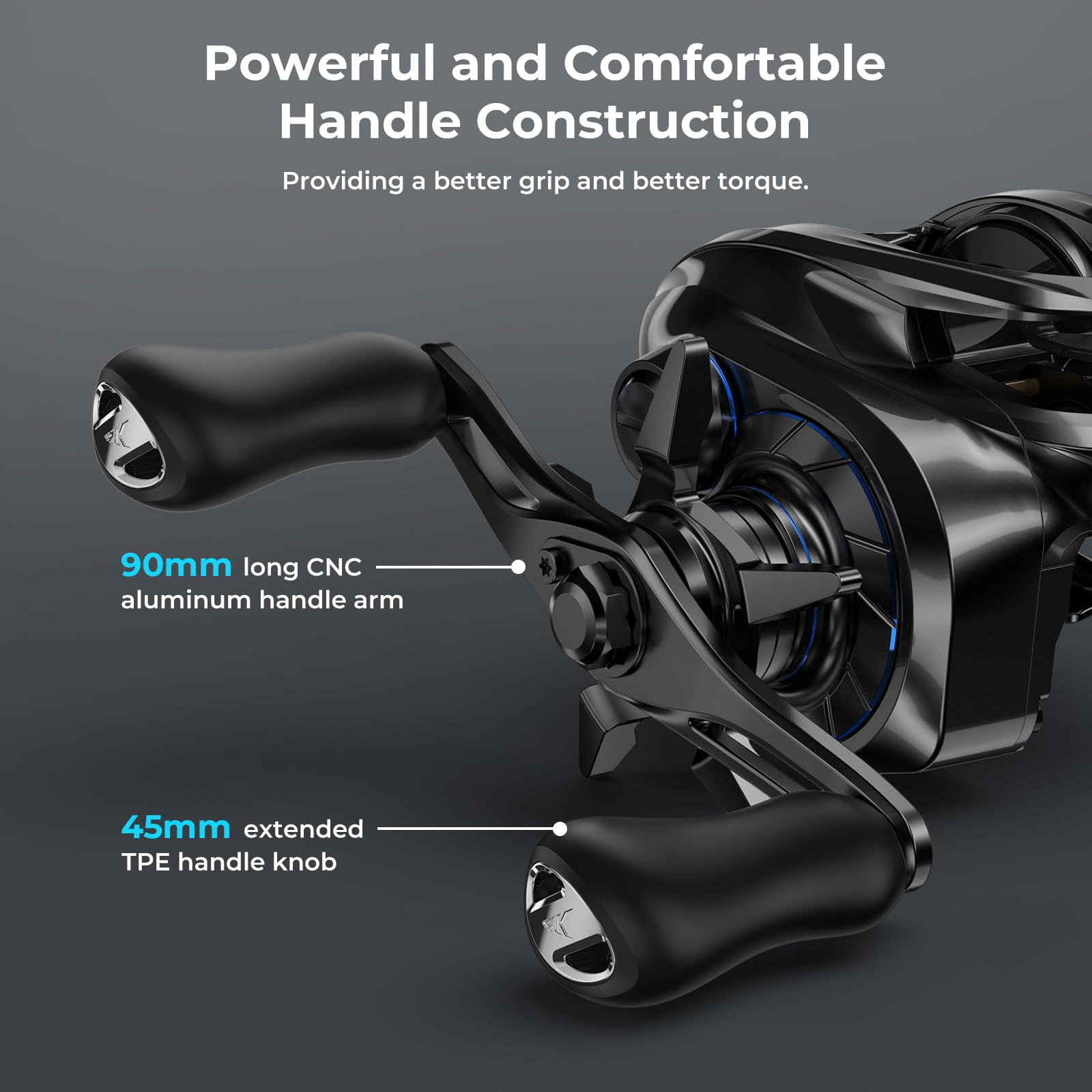 KastKing iReel 2 Phantom Black Fishing Reel, IFC Digital Brake, Six Preset Casting Modes, Unlimited Customizable Adjustments, Bluetooth Pairing, 100% Magnesium Frame, Larger Axis Eye Line Guide - Image 14