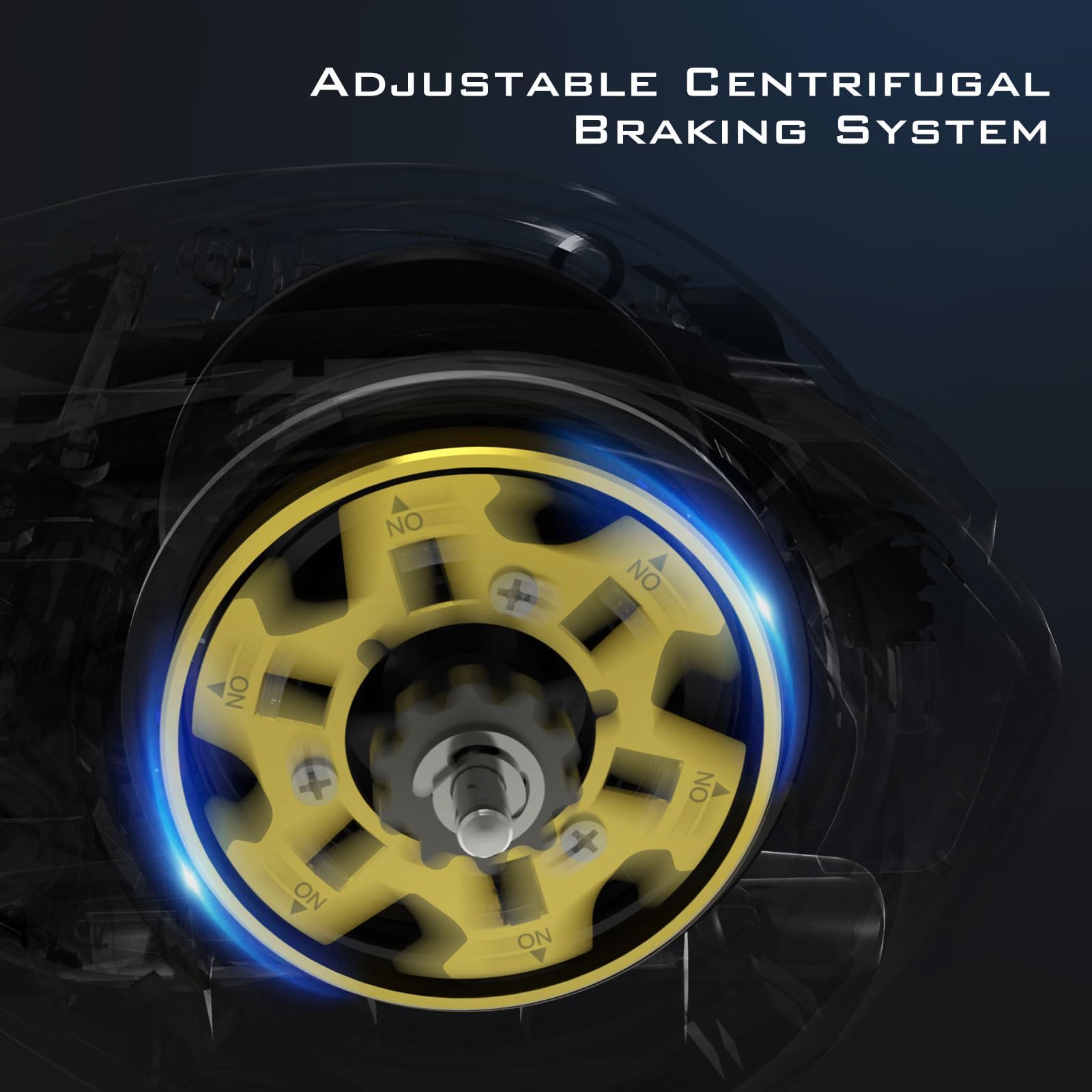 KastKing Kapstan Elite 300 Baitcasting Fishing Reel, Low Profile, Large Capacity Casting Reel, Graphite Frame, 35 lbs. Drag 5.4:1 Ratio, 6+1 Double Shielded/SS BB Centrifugal Braking, Aluminum Handle - Image 5