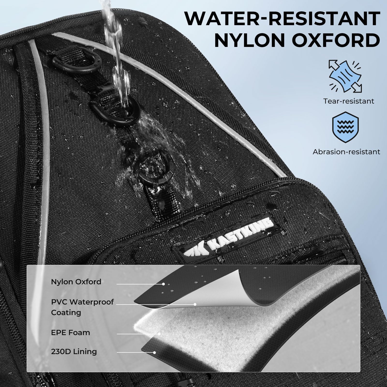 KastKing Karryall Sling Tackle Bag–Fishing Sling Pack,Fishing Backpack With Rod Holder,MOLLE System,Soft Bait & Gear Storage - Image 5