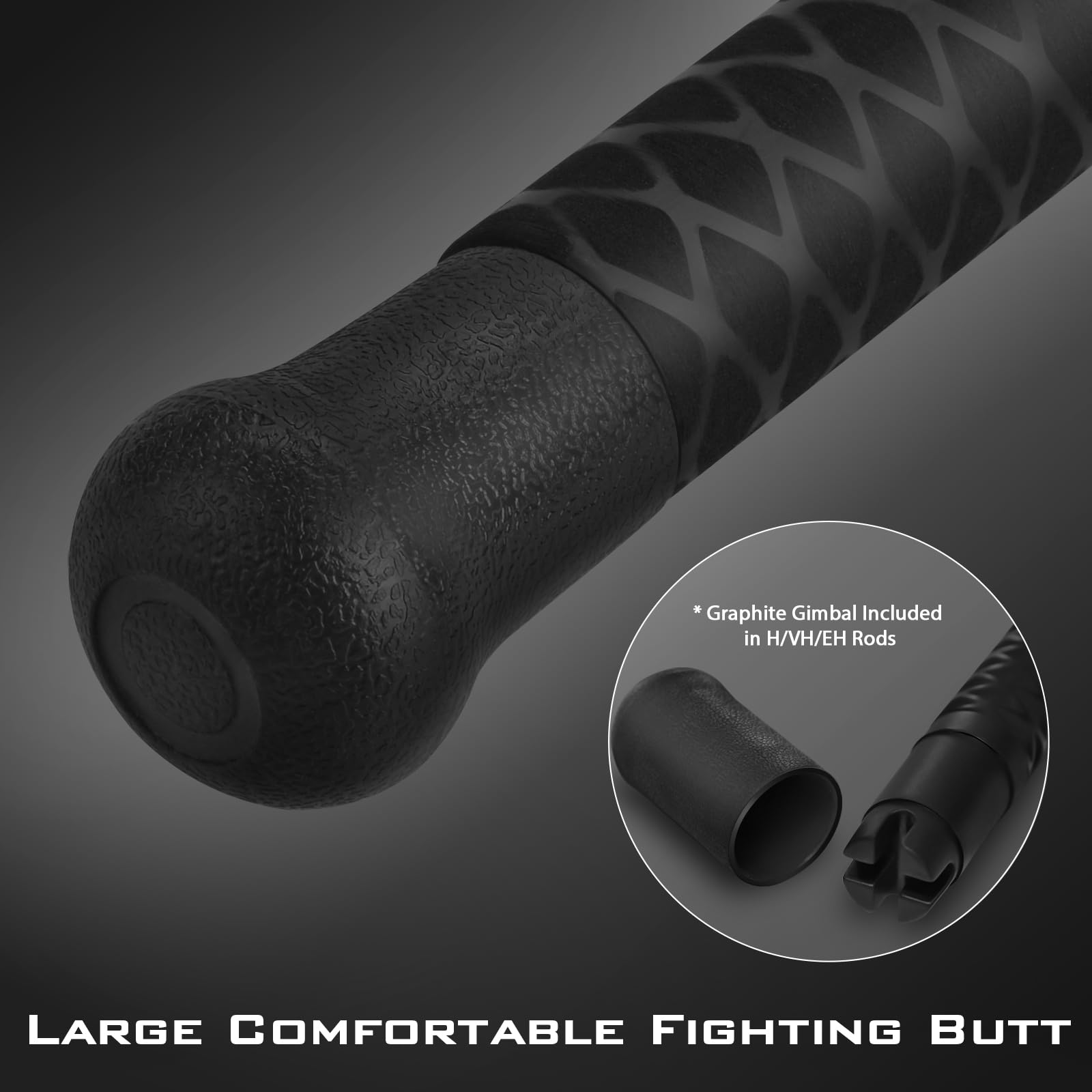 KastKing KONG Fishing Rod, Powerful, Lightweight S-Curve Graphite Rod Blanks, Nano Resin Technology, Stainless-Steel Double-Foot Guides w/Titanium Oxide Rings, Non-Slip Handles, Chartreuse Strike Tips - Image 8