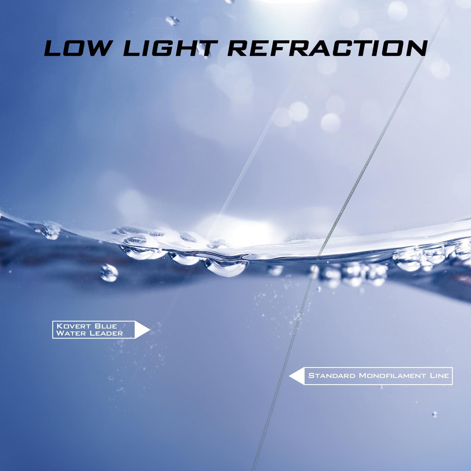 KastKing Kovert 100% Fluorocarbon Fishing Line - Clear Fishing Leader, High Sensitivity, Strong Knot Strength, Shock & Abrasion Resistant, Extreme Clarity, Ultra-Low Visibility, Fast Sinking - Image 3