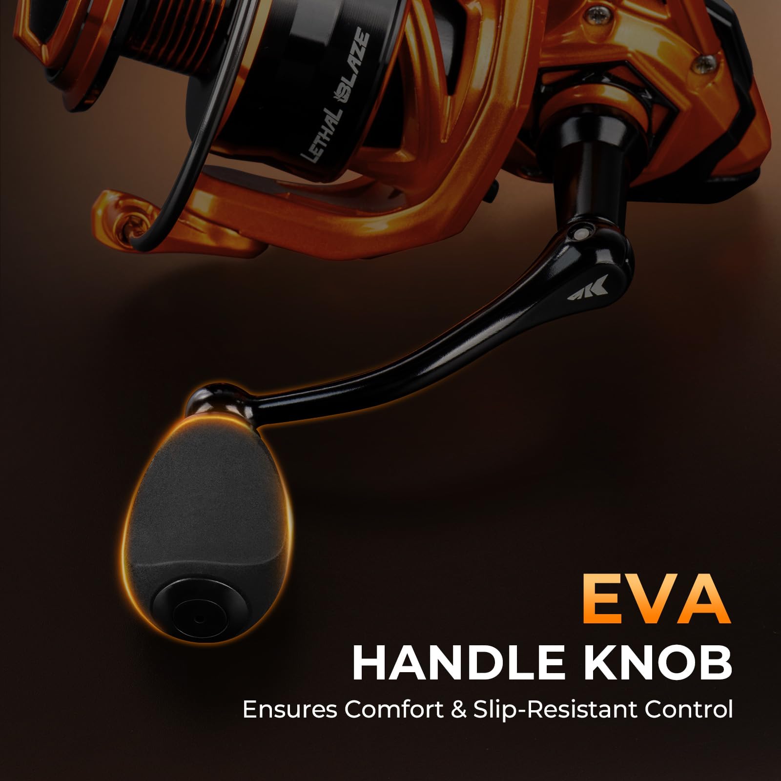 KastKing Lethal Blaze Spinning Fishing Reel, 17.6LBs Max Drag, 5.2:1 Gear Ratio, Ultra-Smooth Freshwater & Inshore Spinning Reel, CNC Aluminum Spool, Ideal for Bass & Trout Fishing - Image 5