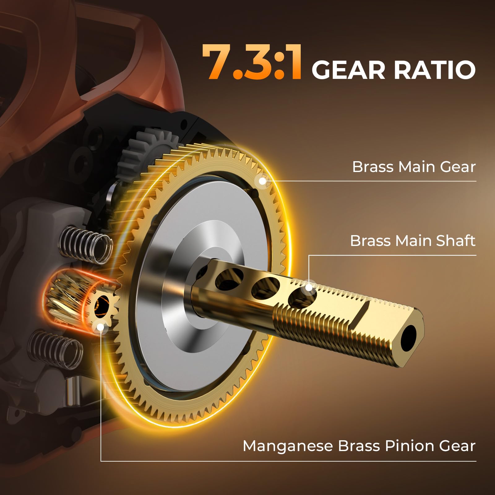 KastKing Lethal Blaze Twin-tip Fishing Rod and Reel Combo, Spinning & Baitcaster Combo, Flame Pattern Design, IM6 Graphite 2Pc Rod with Backup Tip Section, Stainless-Steel Guides, EVA Handle - Image 6