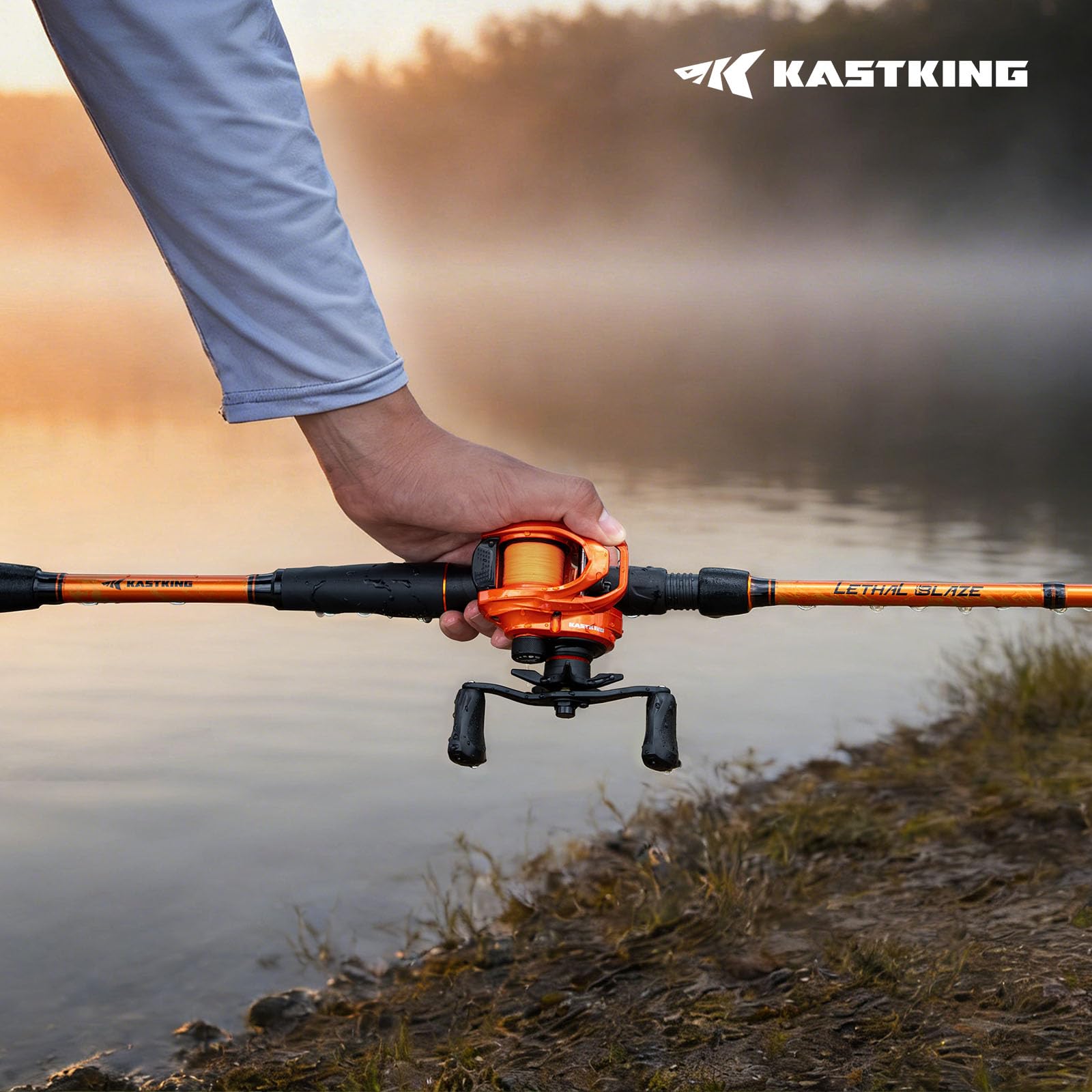 KastKing Lethal Blaze Twin-Tip Fishing Rods, IM6 Graphite Blanks Casting & Spinning Rods, 2-Piece Rod with Extra Tip, PTS Power Transition System, Ideal for Bass, Freshwater & Inshore Fishing - Image 11