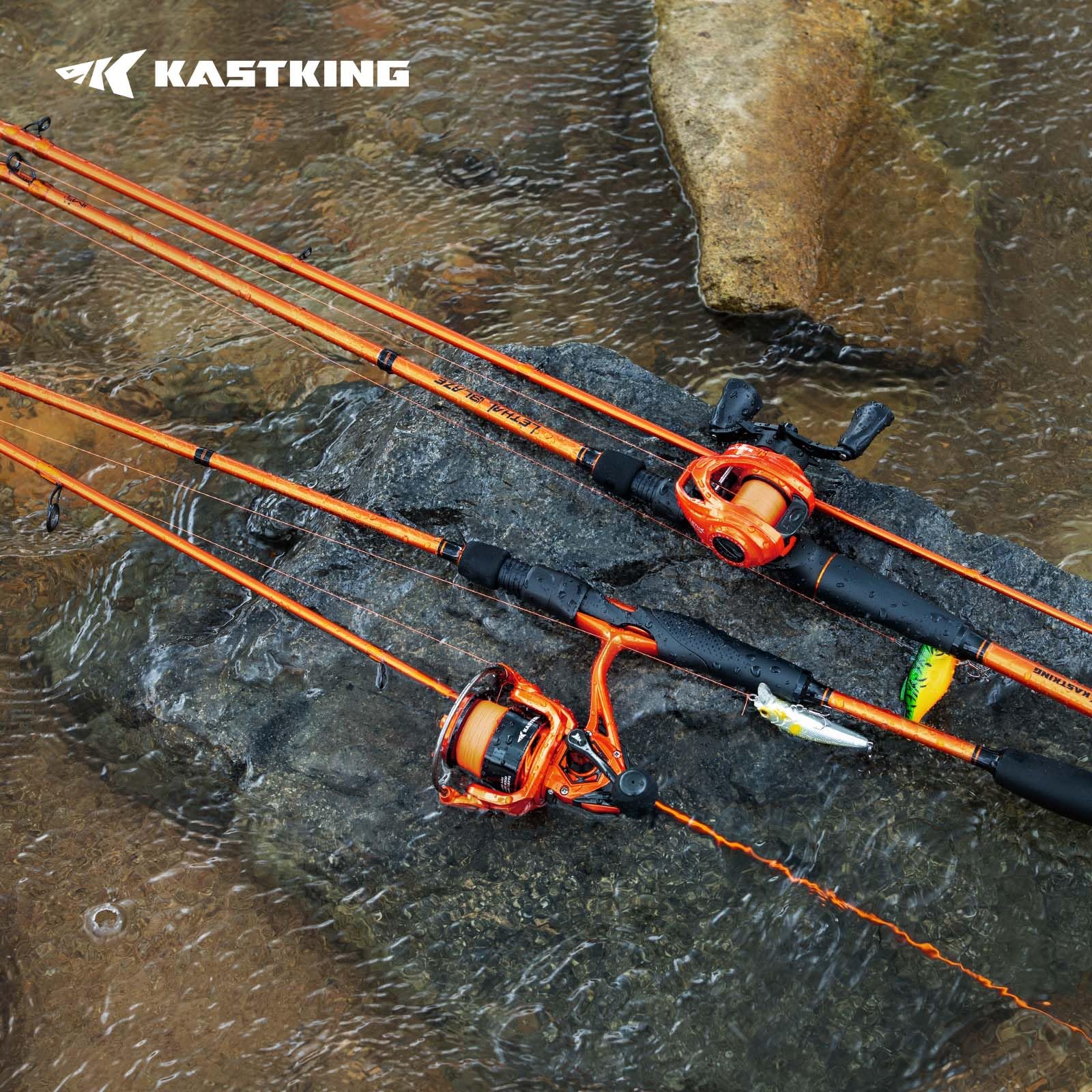 KastKing Lethal Blaze Twin-Tip Fishing Rods, IM6 Graphite Blanks Casting & Spinning Rods, 2-Piece Rod with Extra Tip, PTS Power Transition System, Ideal for Bass, Freshwater & Inshore Fishing - Image 13