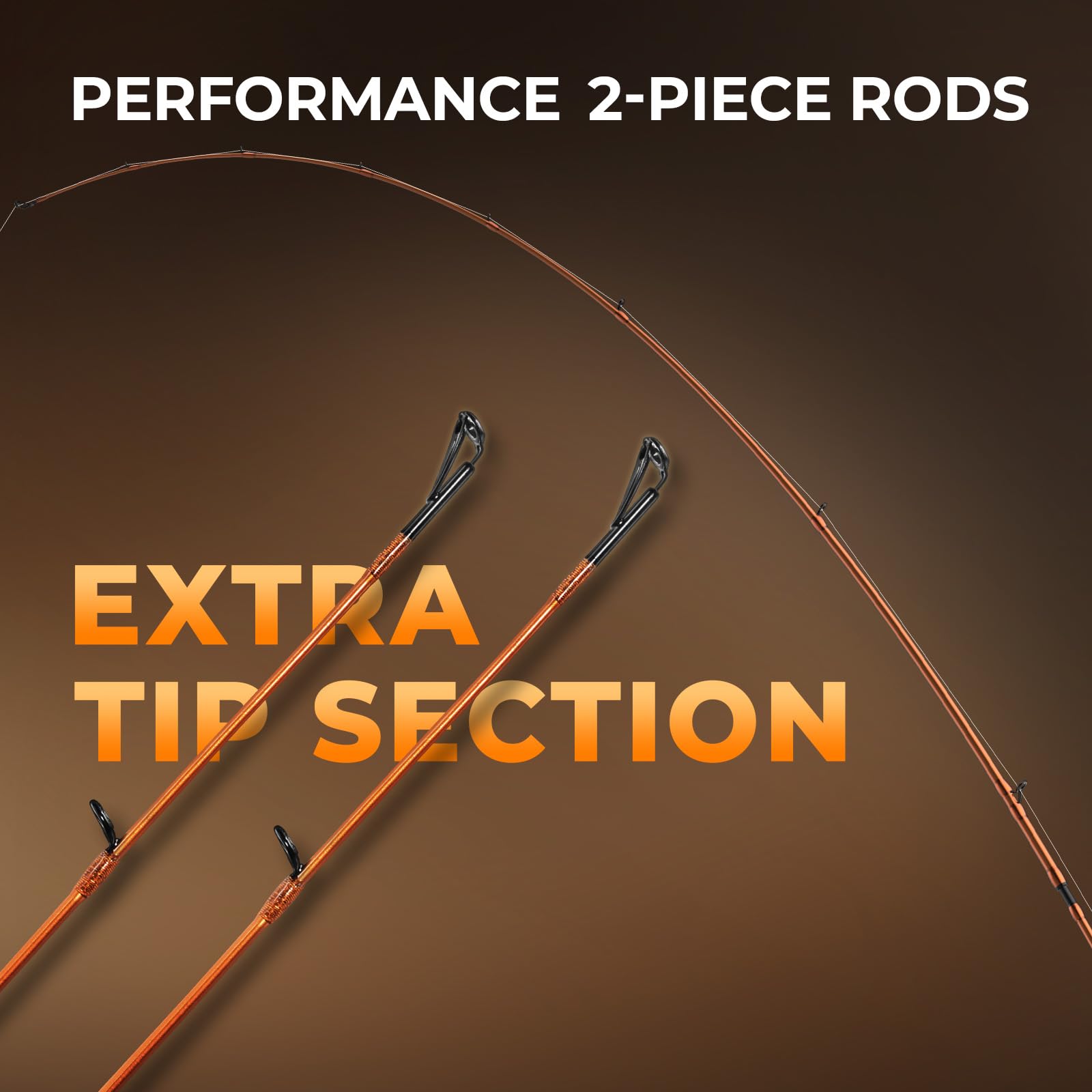 KastKing Lethal Blaze Twin-Tip Fishing Rods, IM6 Graphite Blanks Casting & Spinning Rods, 2-Piece Rod with Extra Tip, PTS Power Transition System, Ideal for Bass, Freshwater & Inshore Fishing - Image 3