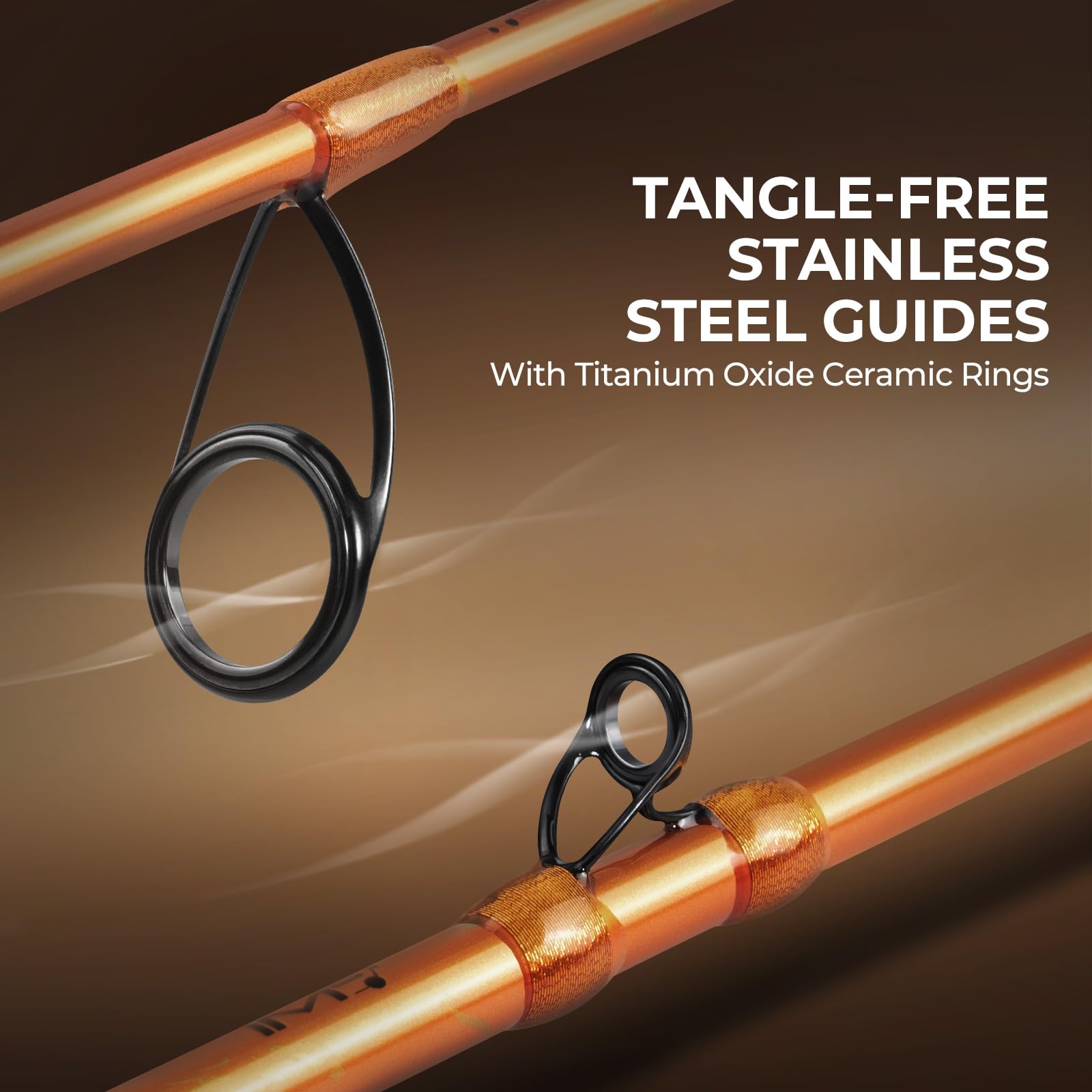 KastKing Lethal Blaze Twin-Tip Fishing Rods, IM6 Graphite Blanks Casting & Spinning Rods, 2-Piece Rod with Extra Tip, PTS Power Transition System, Ideal for Bass, Freshwater & Inshore Fishing - Image 6