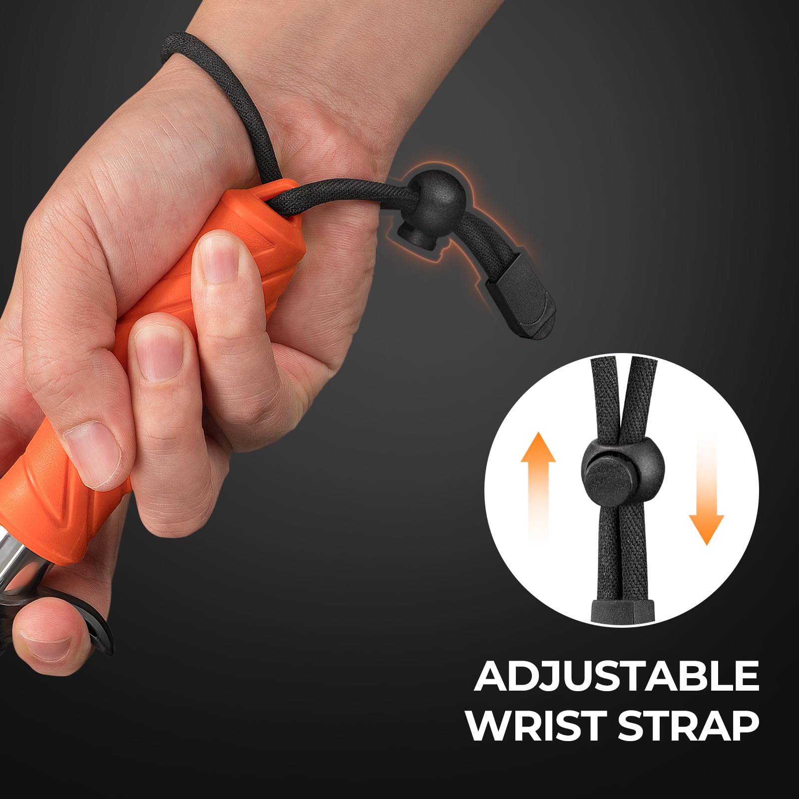 KastKing Paradox 9" Lip Grip, Corrosion-Resistant Stainless Steel Fish Landing Tool with Non-Slip Elastomer Handle, Easy-Use Trigger,and Adjustable Wrist Strap for Secure Fishing - Image 5