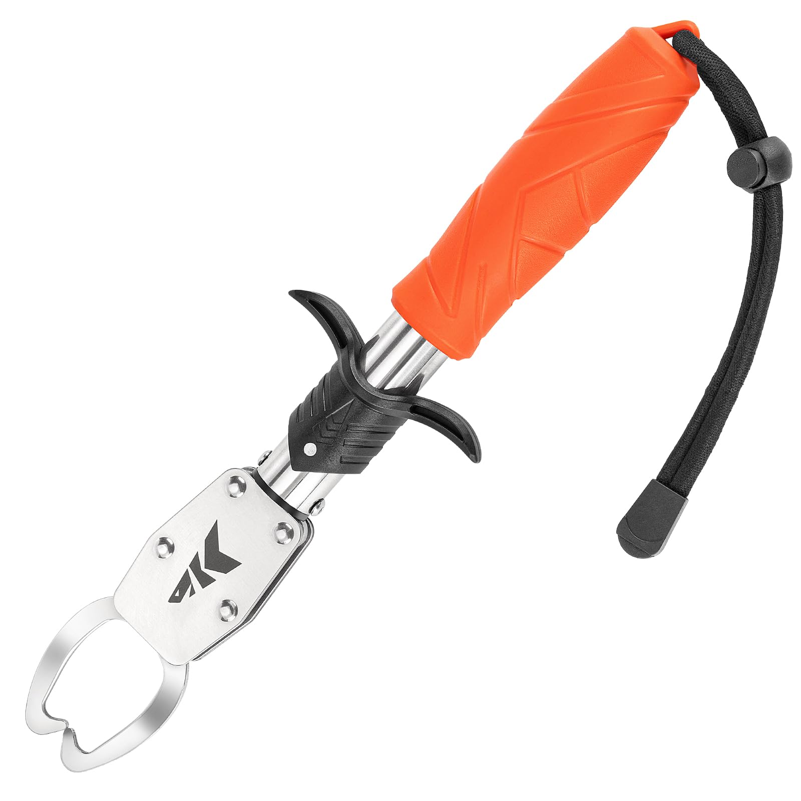 KastKing Paradox 9" Lip Grip, Corrosion-Resistant Stainless Steel Fish Landing Tool with Non-Slip Elastomer Handle, Easy-Use Trigger,and Adjustable Wrist Strap for Secure Fishing - Image 6