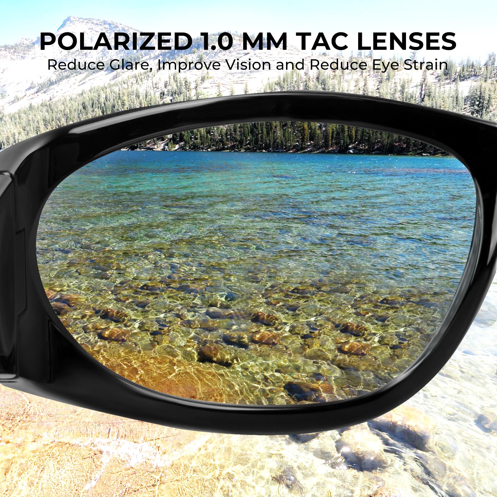 KastKing Raccoon Polarized Sport Sunglasses for Men and Women, Wide Temple Wrap, Ideal for Driving Fishing Cycling Running - Image 3