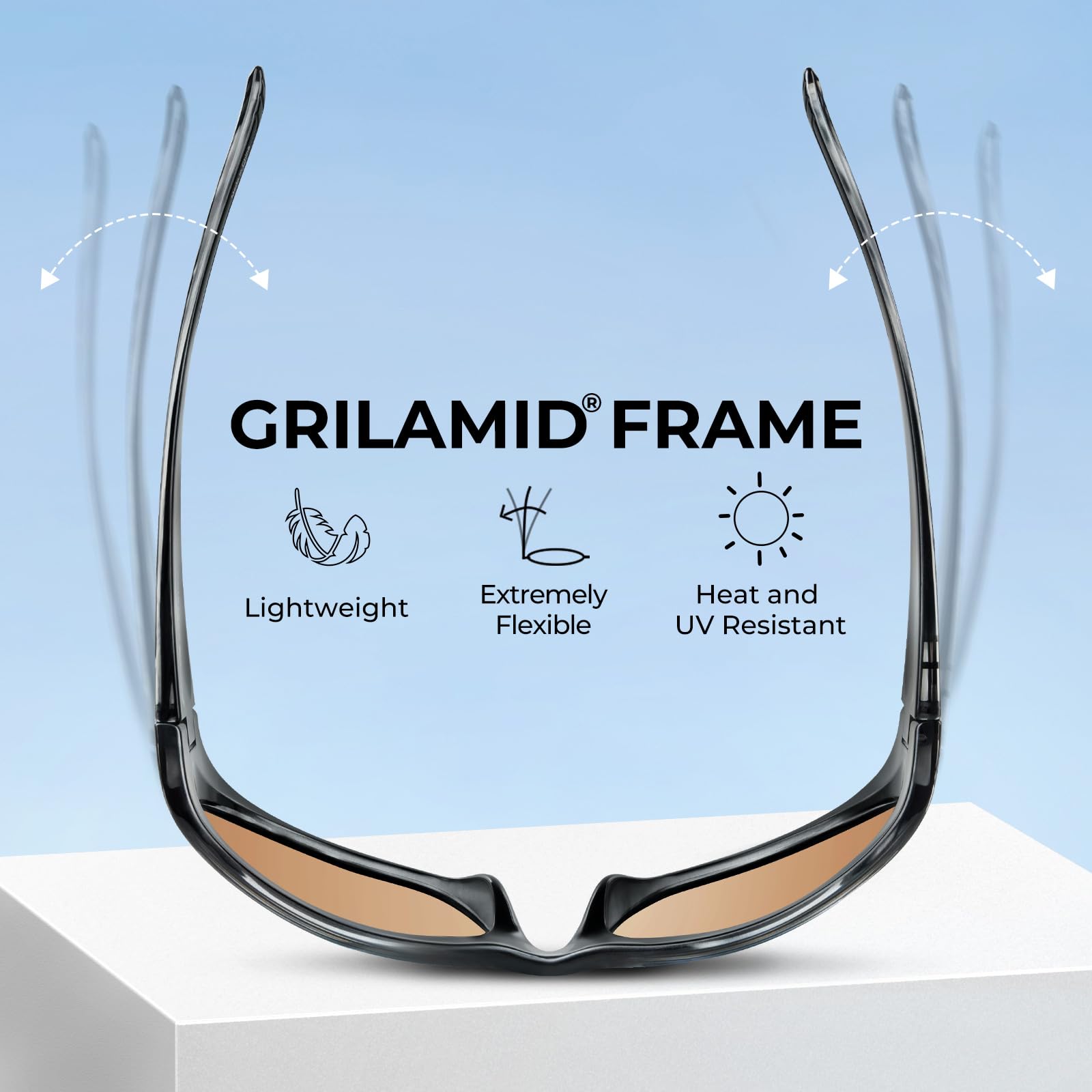 KastKing Raccoon Polarized Sport Sunglasses for Men and Women, Wide Temple Wrap, Ideal for Driving Fishing Cycling Running - Image 6