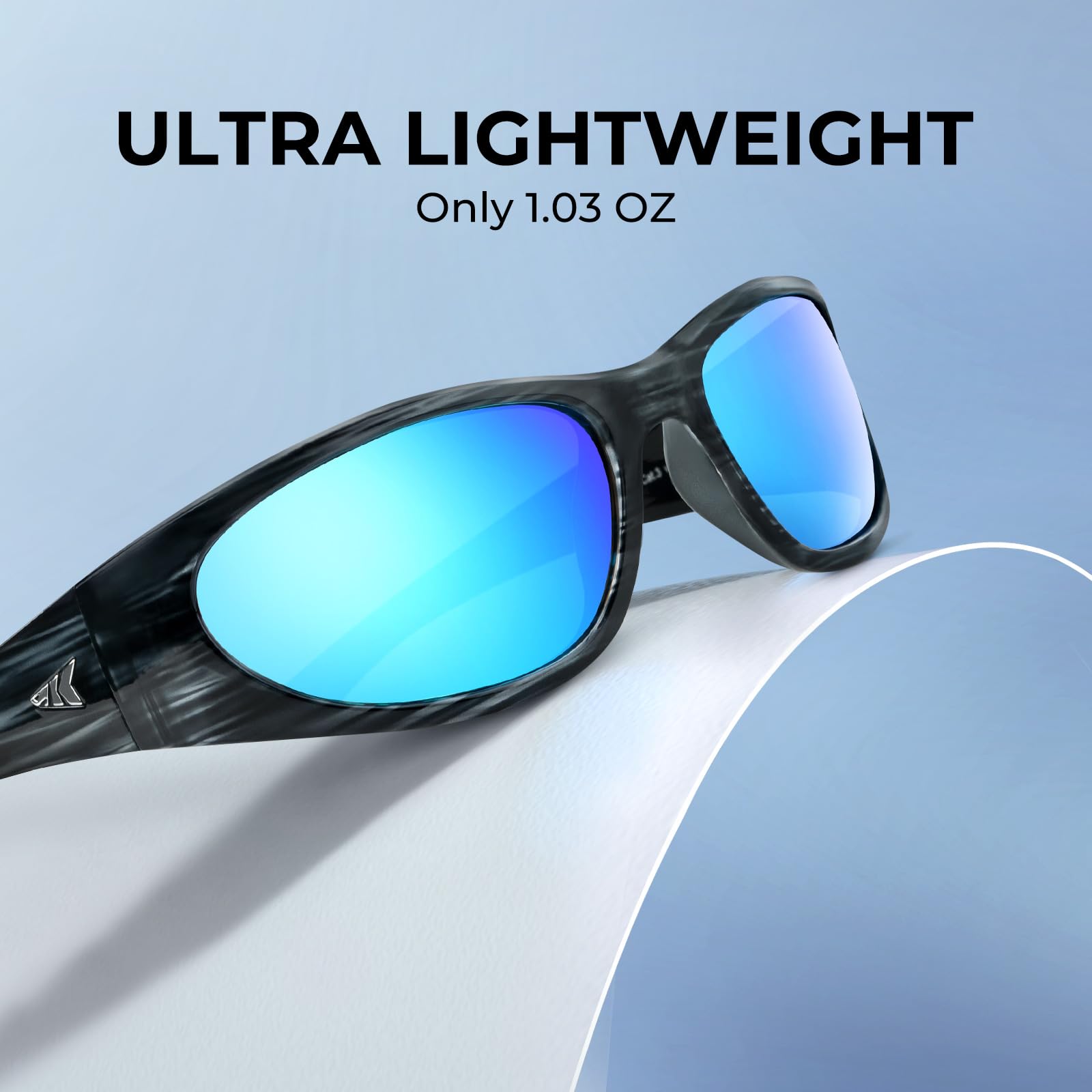 KastKing Raccoon Polarized Sport Sunglasses for Men and Women, Wide Temple Wrap, Ideal for Driving Fishing Cycling Running - Image 7