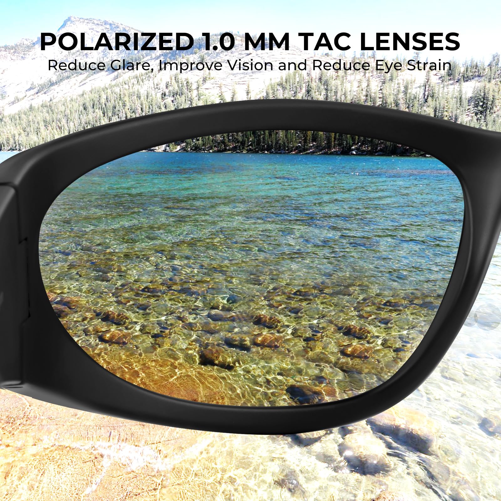 KastKing Raccoon Polarized Sport Sunglasses for Men and Women, Wide Temple Wrap, Ideal for Driving Fishing Cycling Running - Image 3