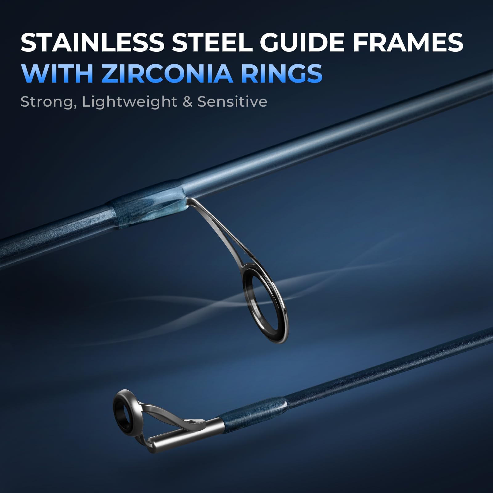 KastKing ReKon Saltwater Fishing Rod and Reel Combo, Fishing Poles & Reels Combo, Graphite Blank, Zirconia Rings, NyliTech Frame & Rotor, EVA Handle, Uplock Reel Seat - Image 12